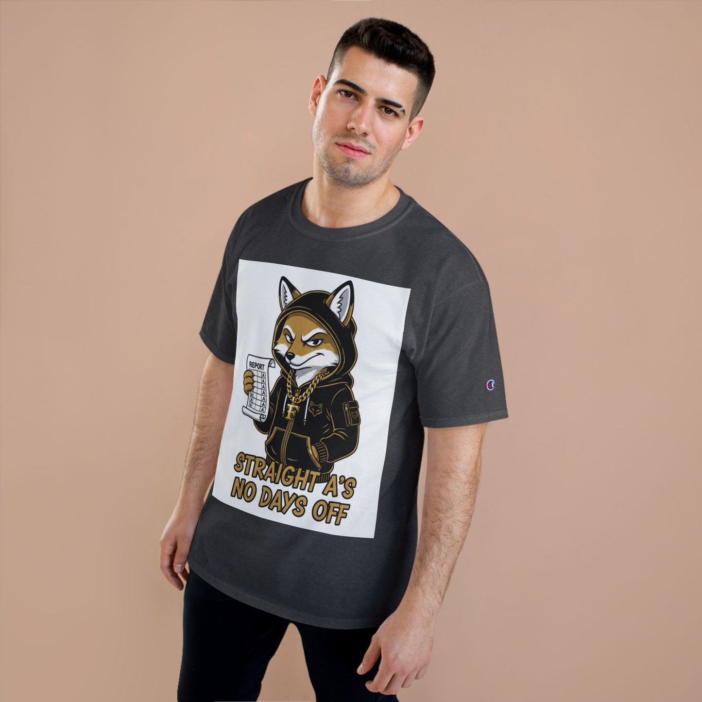 Straight A's No Days Off T-Shirt — Student Champion Tee