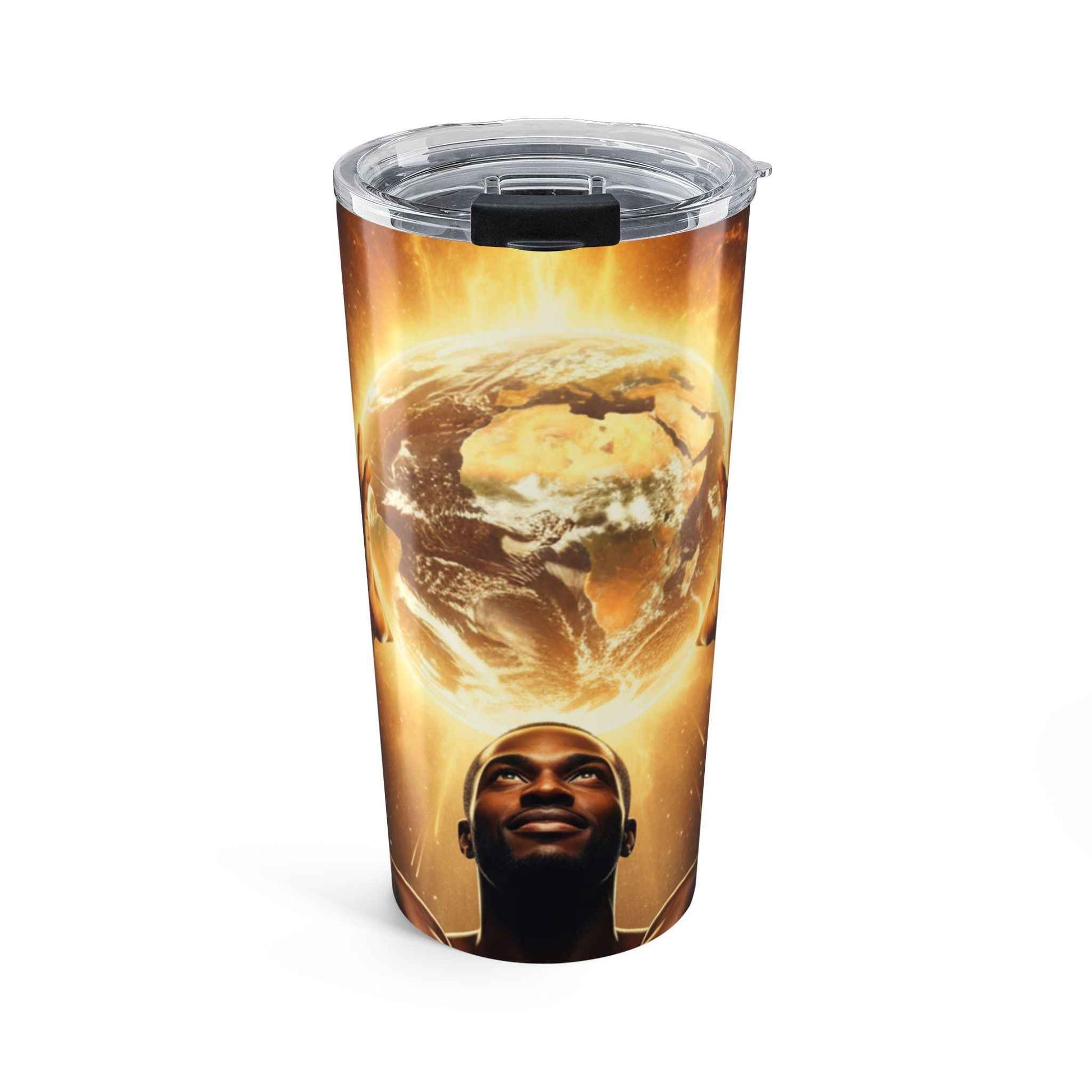 Inspirational Globe 20oz Tumbler — Motivational World-Impact Design