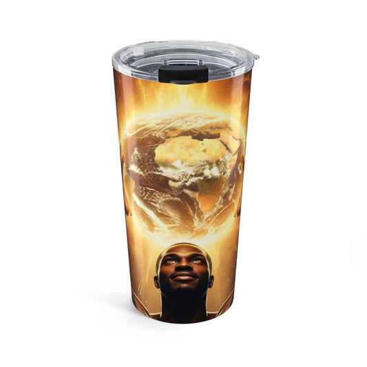 Inspirational Globe 20oz Tumbler — Motivational World-Impact Design