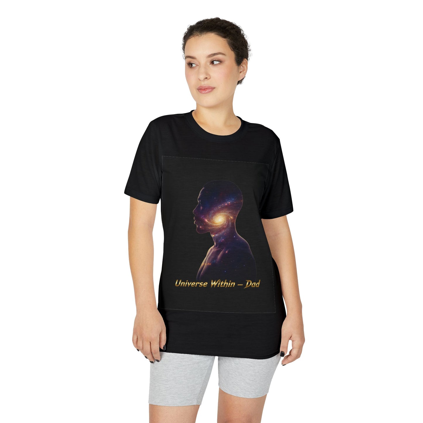 Universe Within T-Shirt — Cosmic Silhouette 'Universe Within — Dad' Shirt