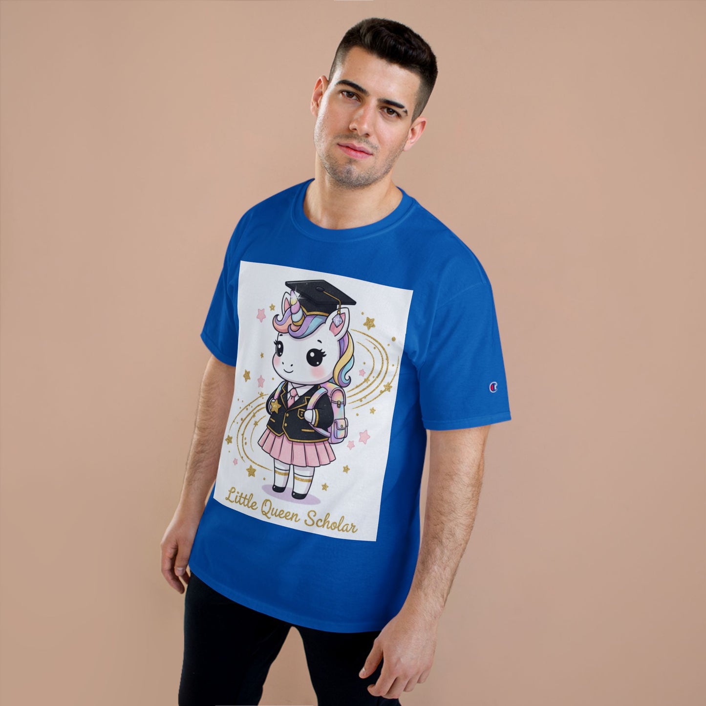 Little Queen Scholar T-Shirt — Cute Graduation Unicorn Tee for Girls