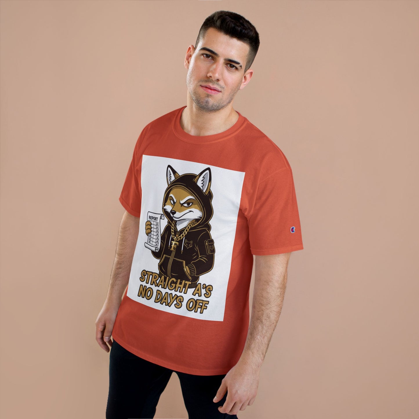 Straight A's No Days Off T-Shirt — Student Champion Tee