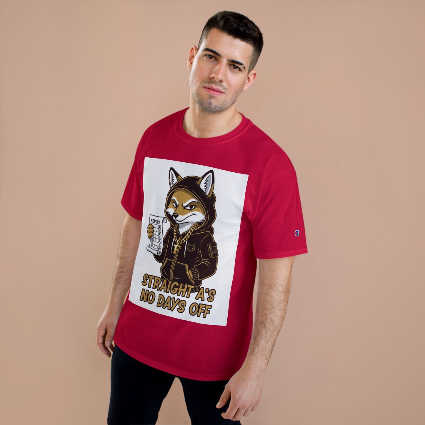 Straight A's No Days Off T-Shirt — Student Champion Tee
