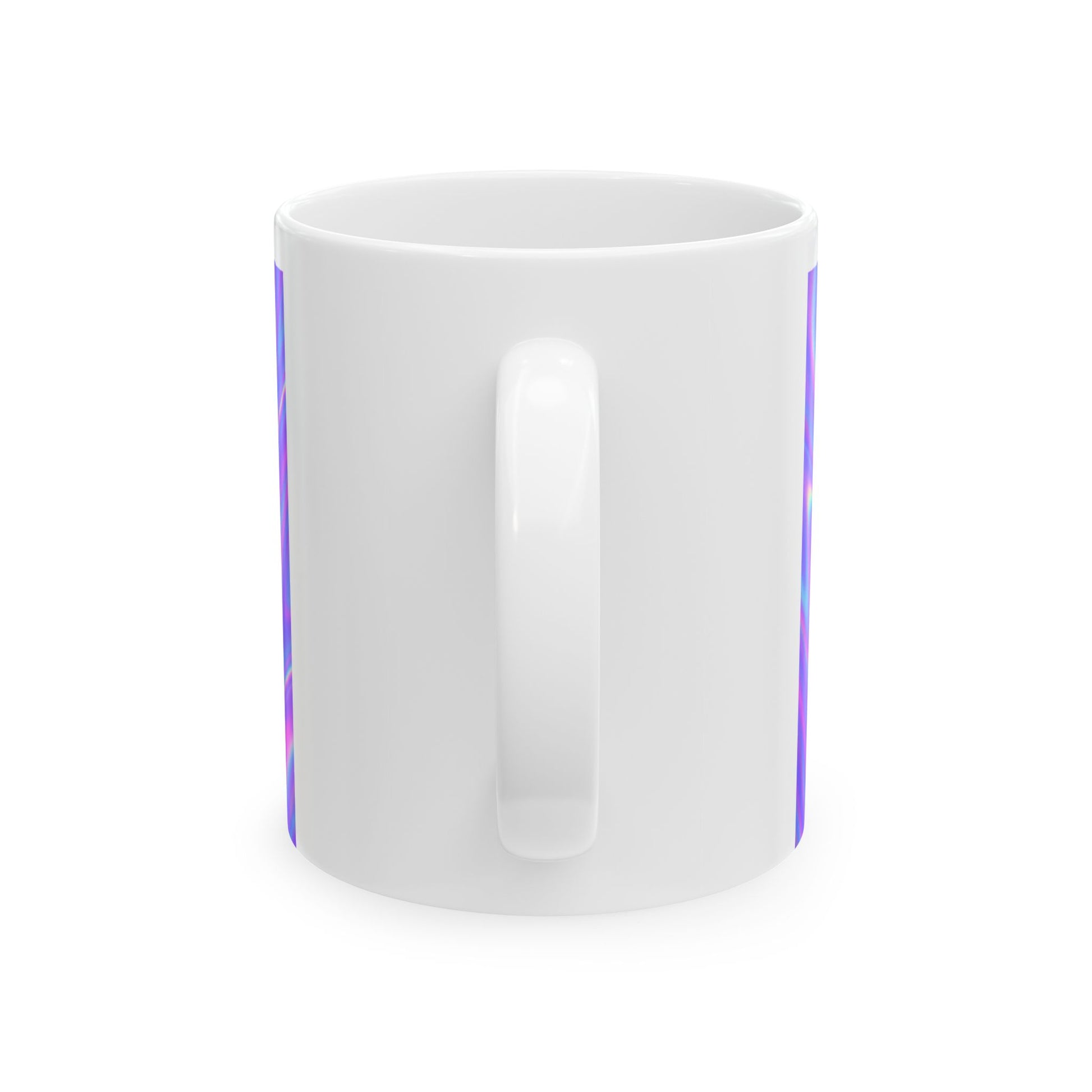 Y2K Aesthetic Ceramic Mug, Retro Coffee Cup, Trendy Drinkware, Nostalgic Gift, Purple Pastel Mug  Digital Art