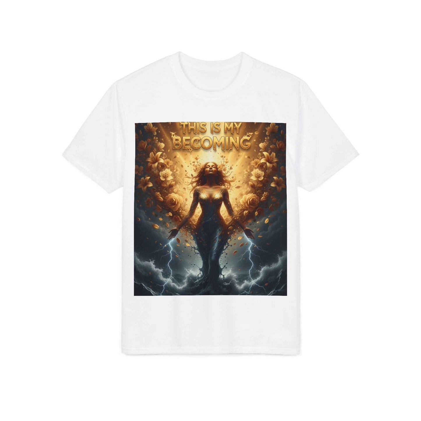 This Is My Becoming T-Shirt — Empowering Lightning Goddess Graphic Tee