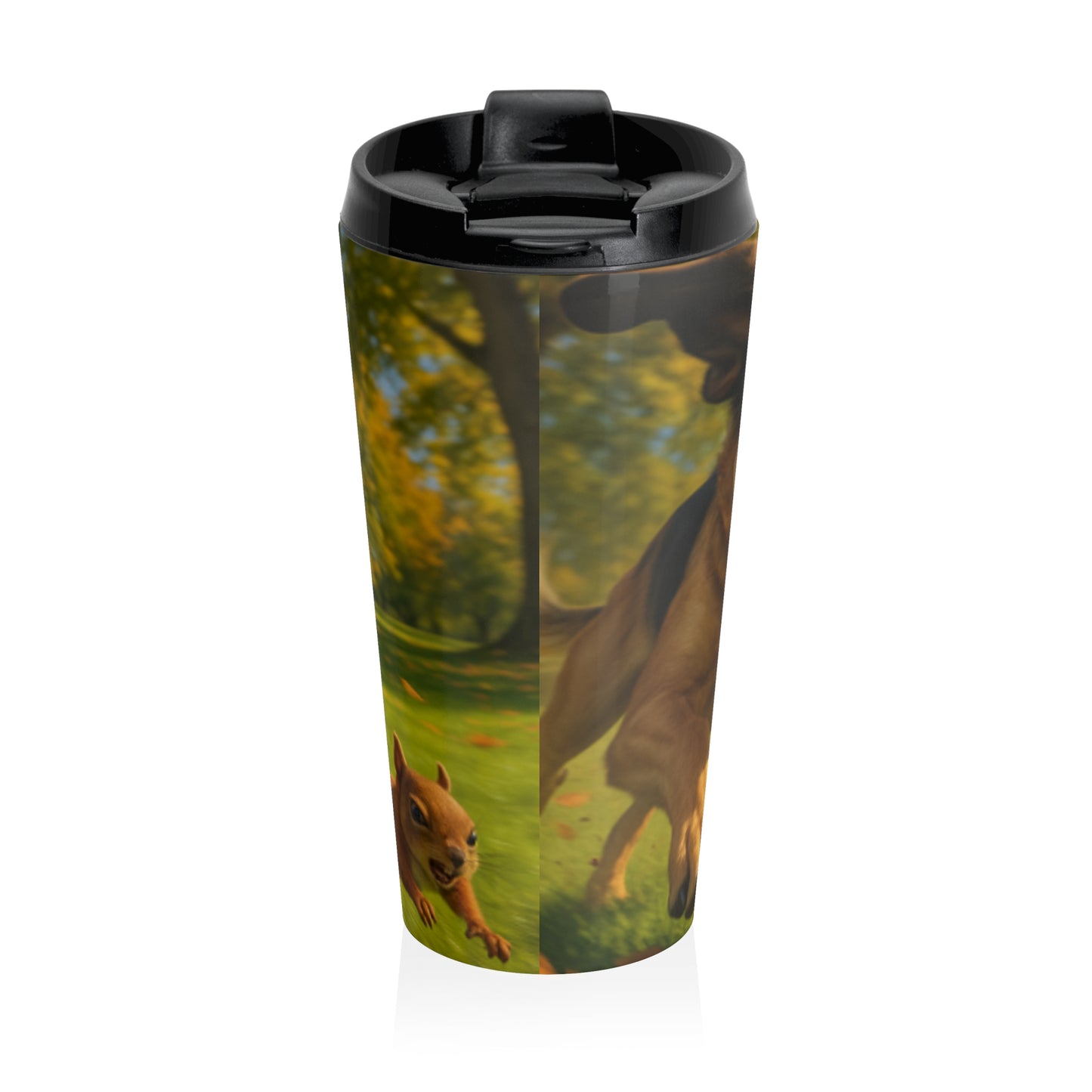 Funny Dog Stainless Steel Travel Mug, Pet Lover Gift, Dog Mom Travel Cup, Personalized Dog Owner Mug, Birthday Gift for Dog Owners