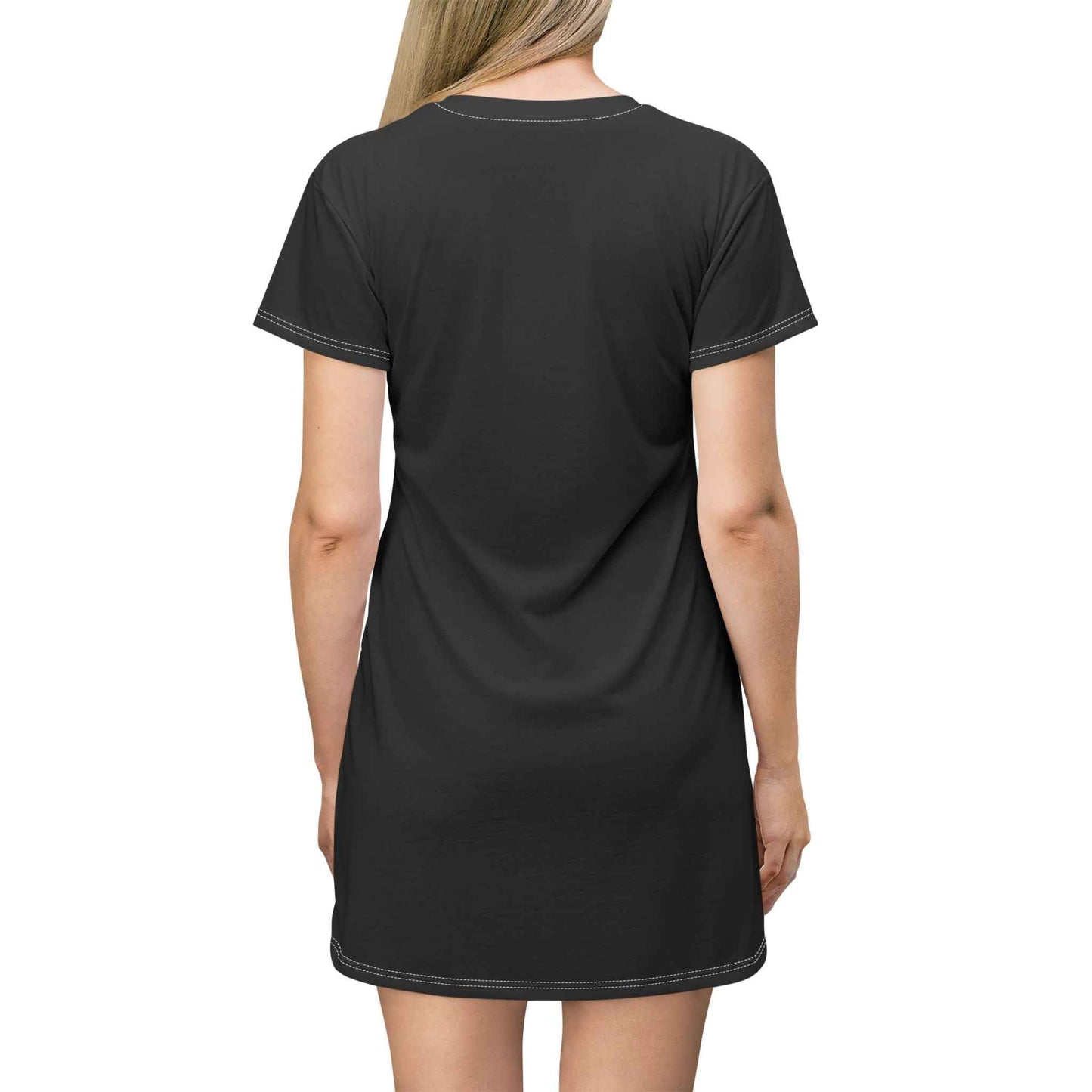 Rise and Own It T‑Shirt Dress — Bold Motivational Graphic Tee Dress