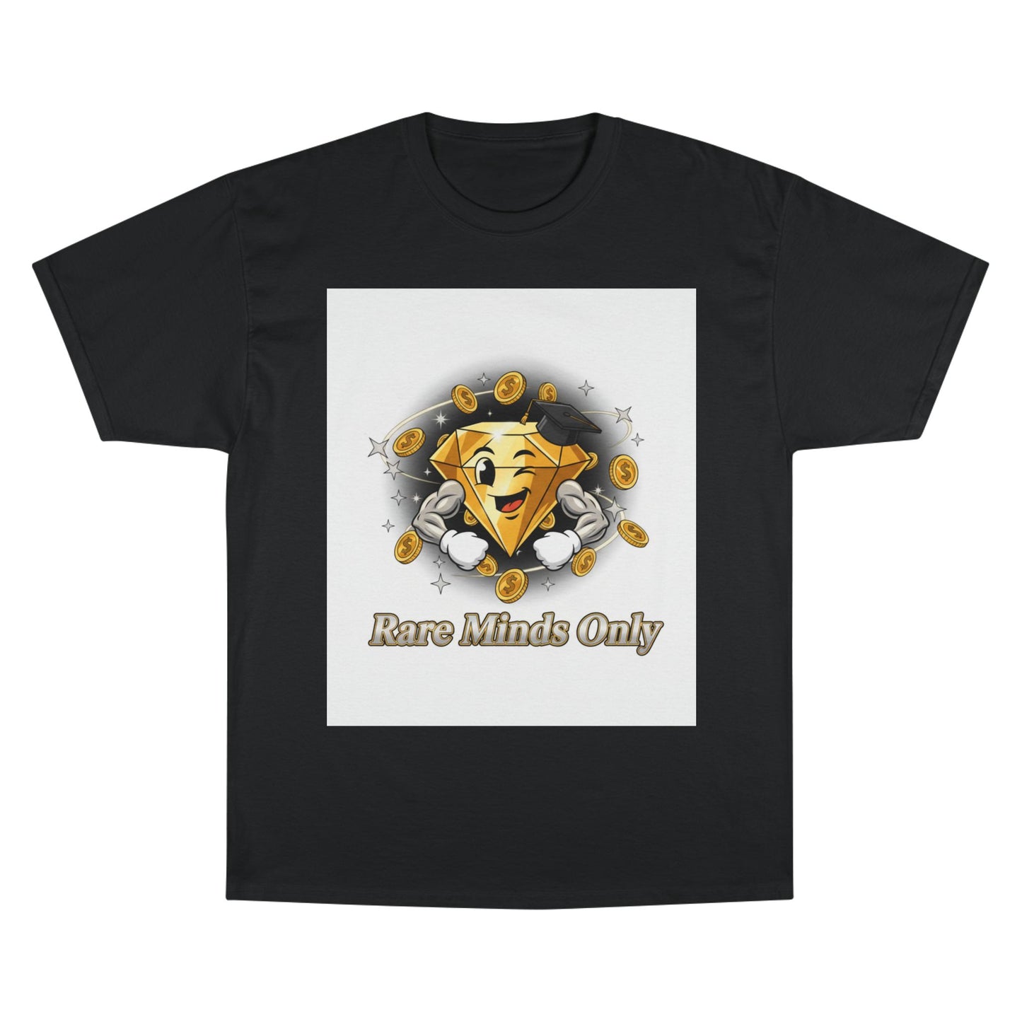 Rare Minds Only T-Shirt — Crypto Coin Champion Graphic Tee