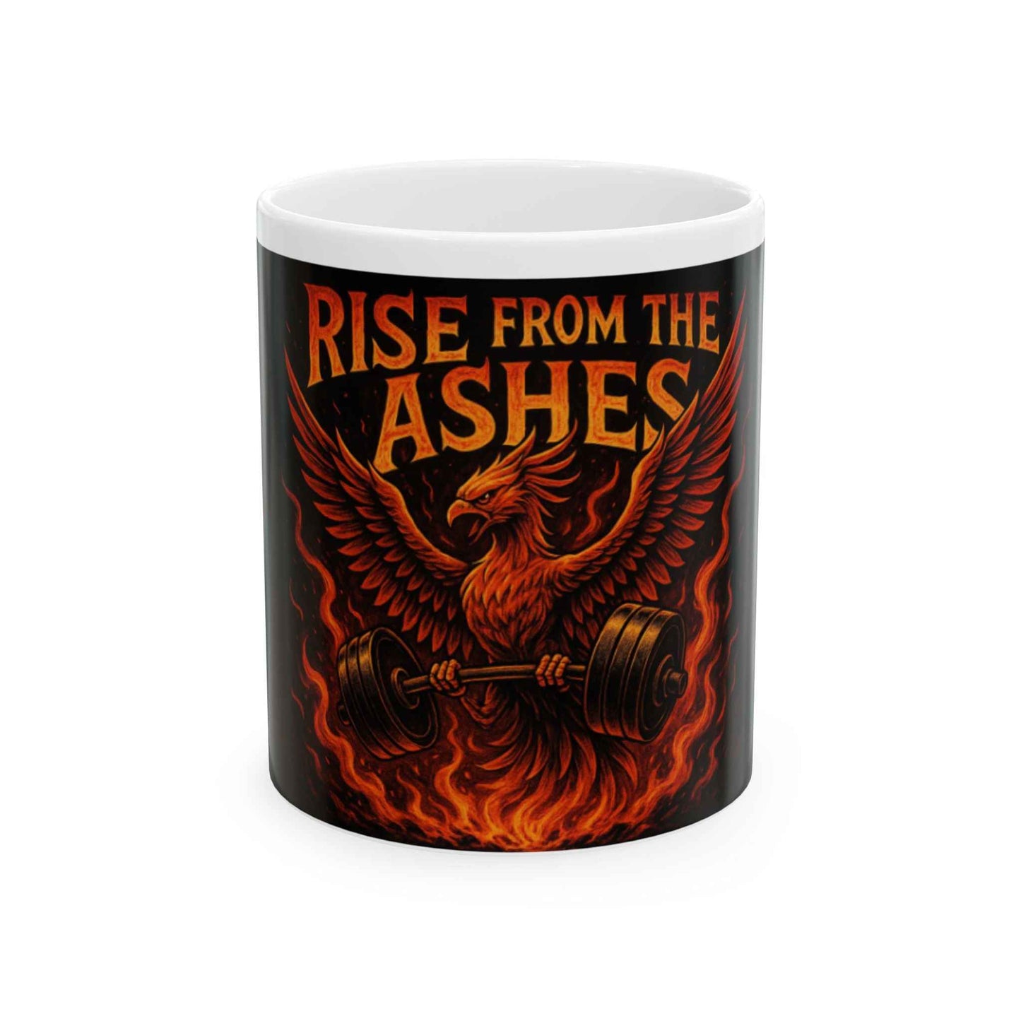 Phoenix Motivational Mug - Rise from the Ashes Coffee Cup, Workout Gift, Fitness Enthusiast Drinkware, Gym Motivation, Unique [...]