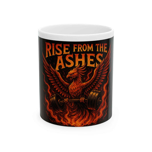Phoenix Motivational Mug - Rise from the Ashes Coffee Cup, Workout Gift, Fitness Enthusiast Drinkware, Gym Motivation, Unique [...]