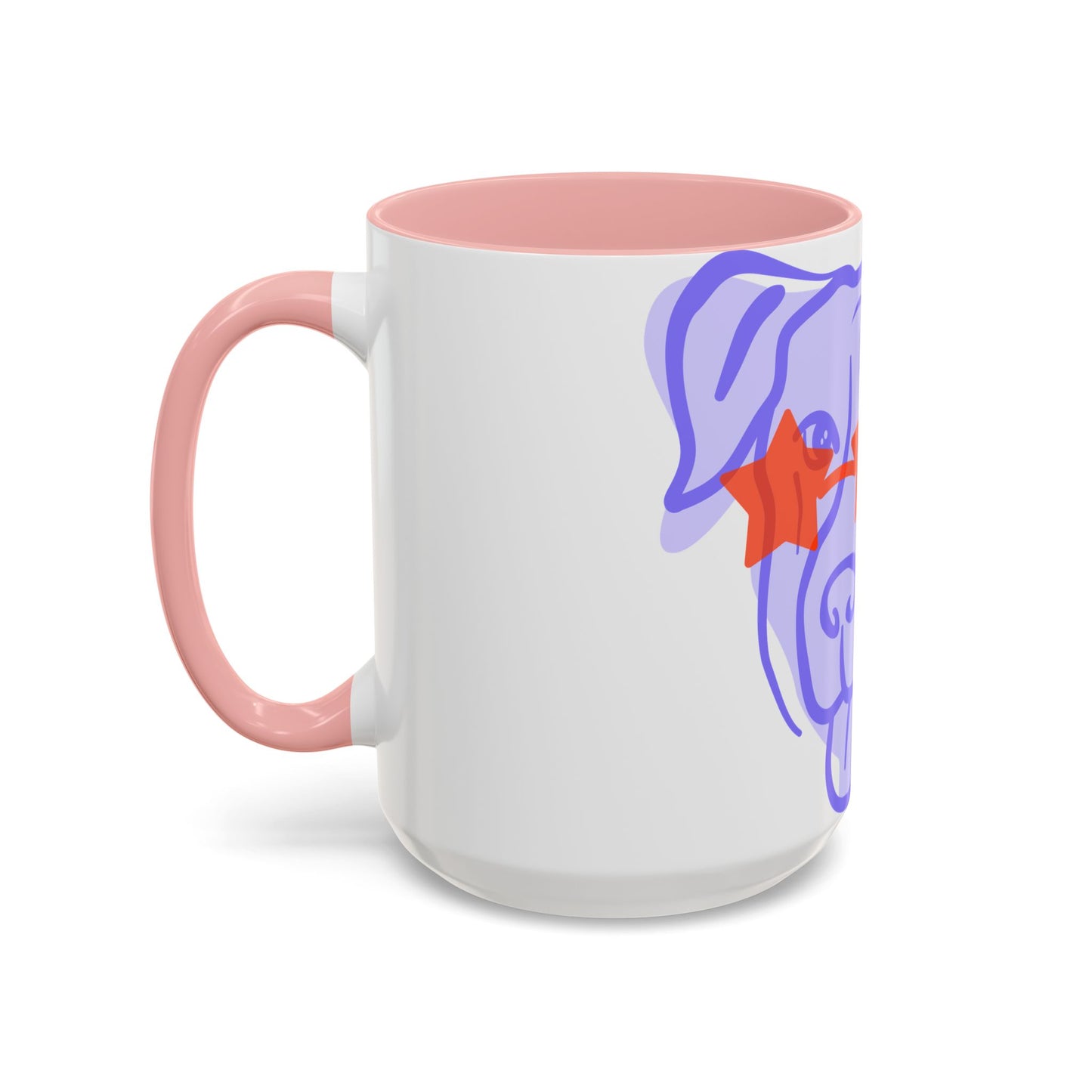 Starry Eyed Dog Coffee Mug - Fun Pet Lover's Gift, 11oz & 15oz Dog Cup, Cute Mugs for Dog Mom, Pet Accessories, Coffee Lover's Gift  Digital Art