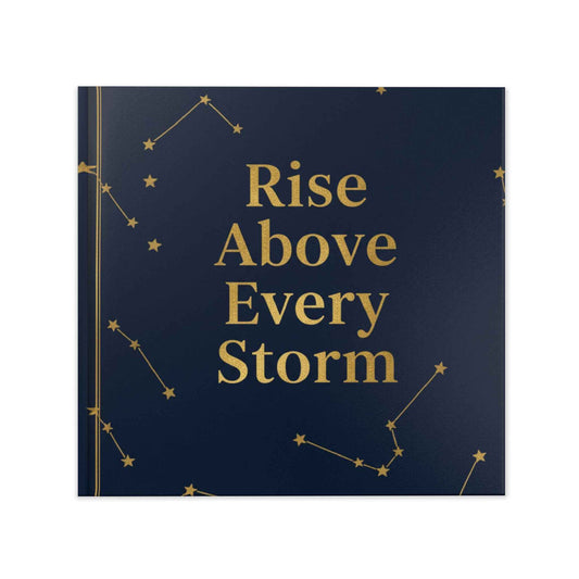 Hardcover Photo Book — "Rise Above Every Storm" Inspirational Keepsake