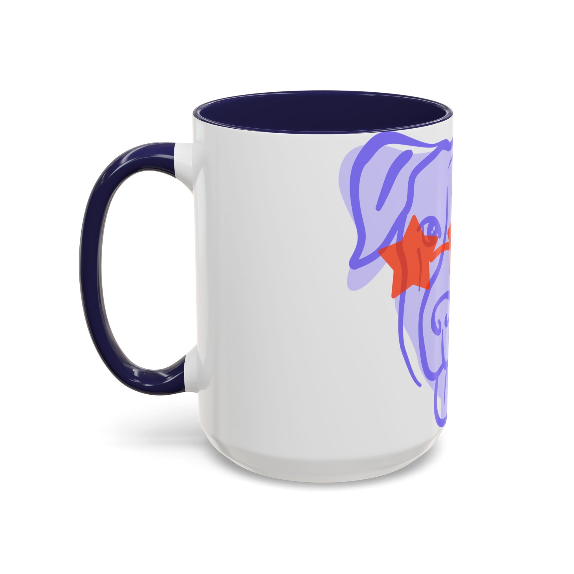 Starry Eyed Dog Coffee Mug - Fun Pet Lover's Gift, 11oz & 15oz Dog Cup, Cute Mugs for Dog Mom, Pet Accessories, Coffee Lover's Gift  Digital Art