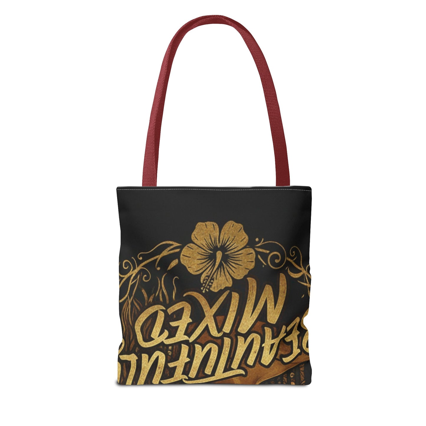 Tote — Beautifully Mixed Black & Gold Afrocentric Portrait Tote Bag
