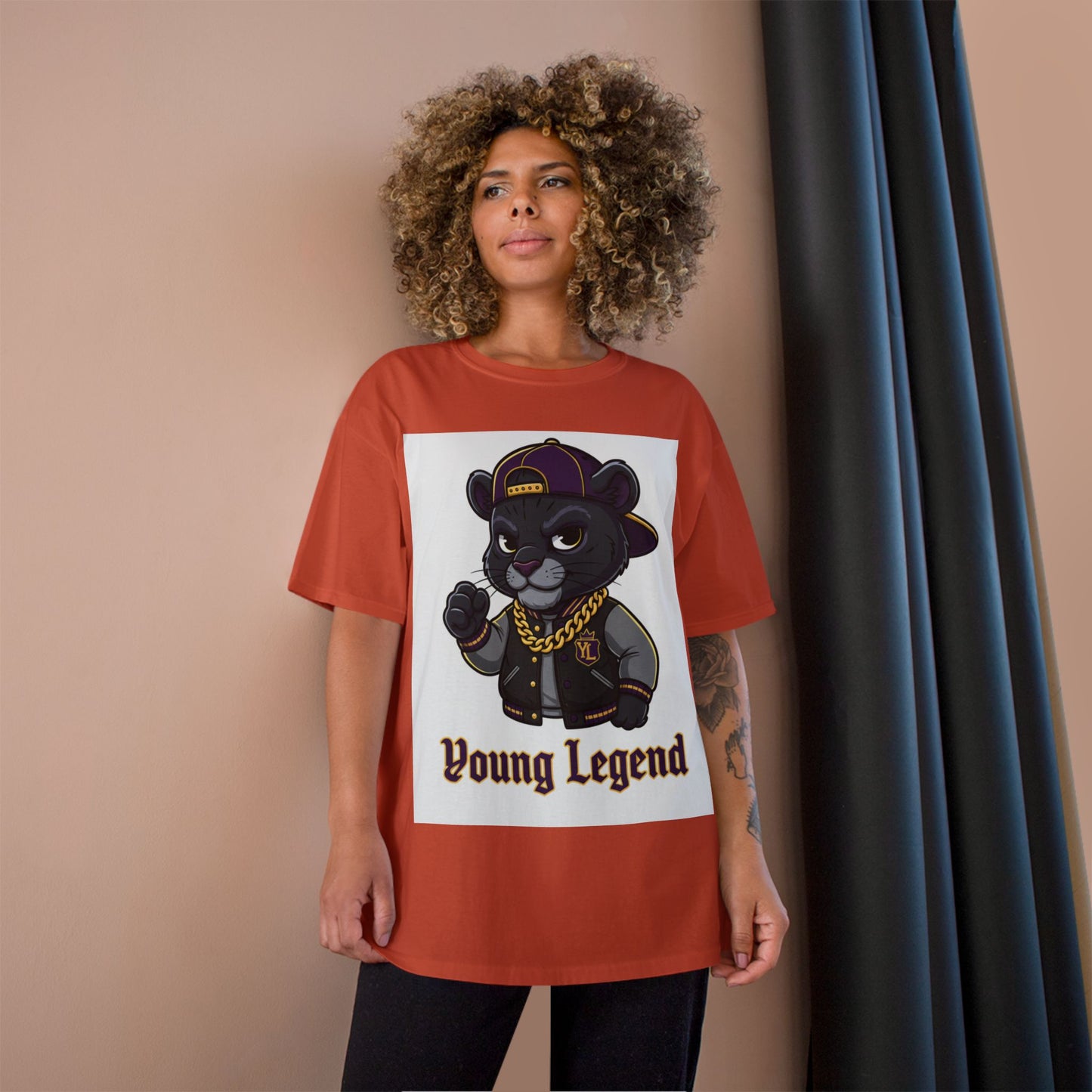 Young Legend Panther T-Shirt – 'Young Legend' Graphic Tee for Kids & Teens