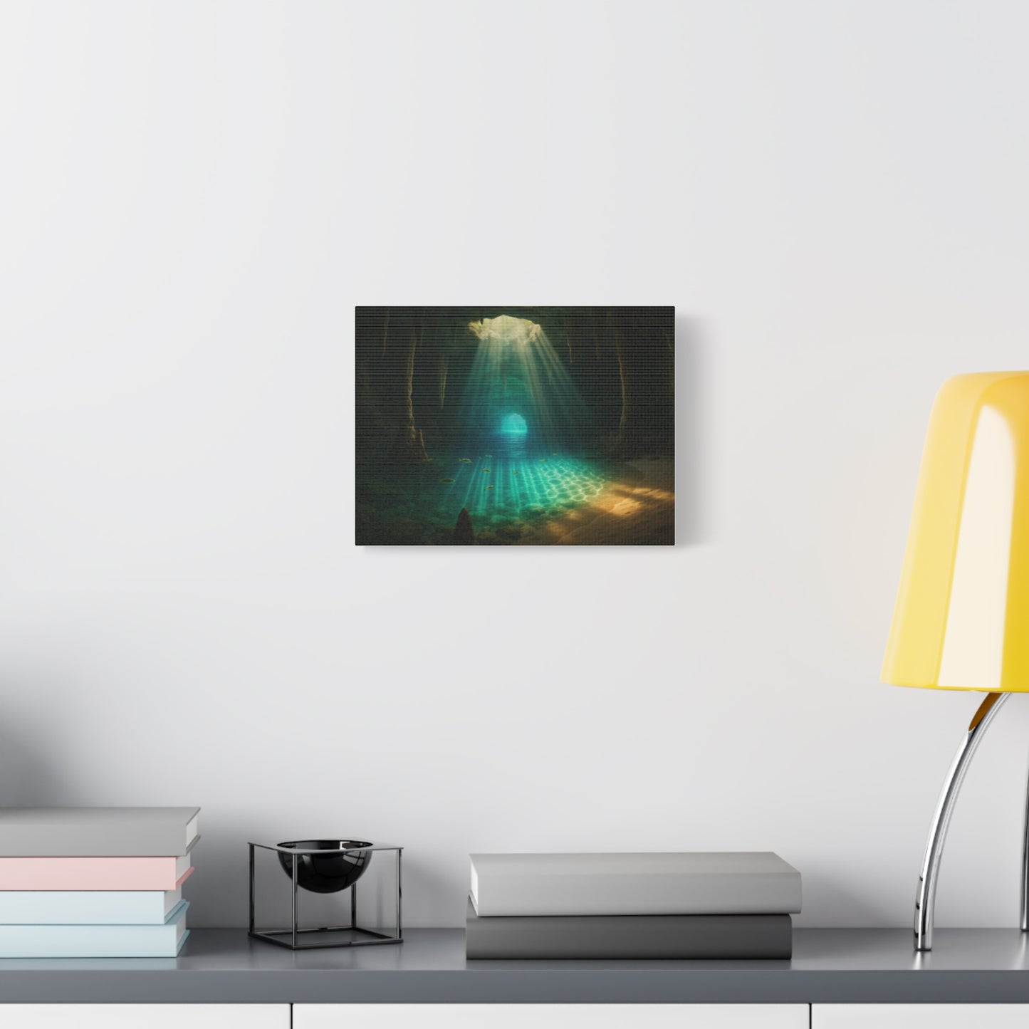 Stretched Canvas Wall Art, Tranquil Nature Decor, Forest Oasis Print, Home Wall Art, Unique Gift for Nature Lovers