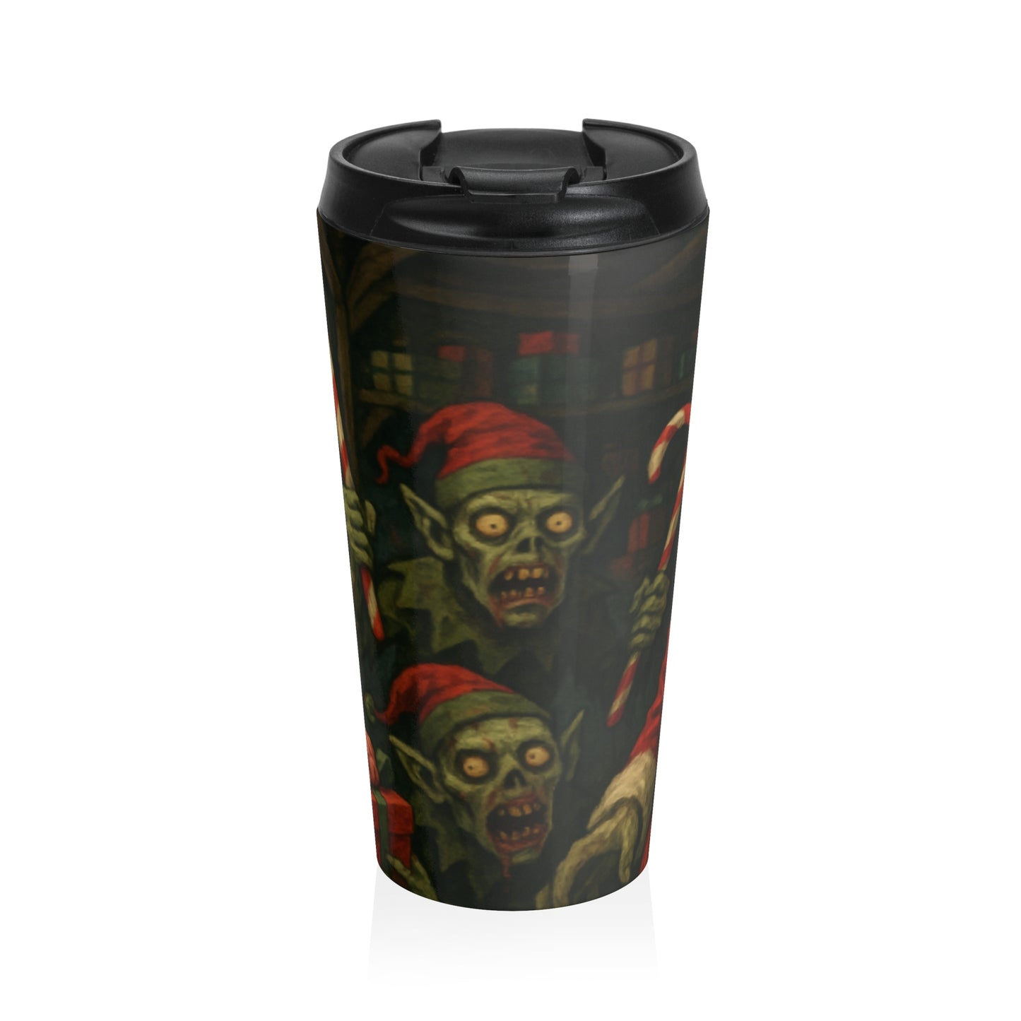 Festive Goblin Travel Mug | Holiday Coffee Tumbler | Halloween Decor Mug | Gift for Superheroes | Fun Travel Cup