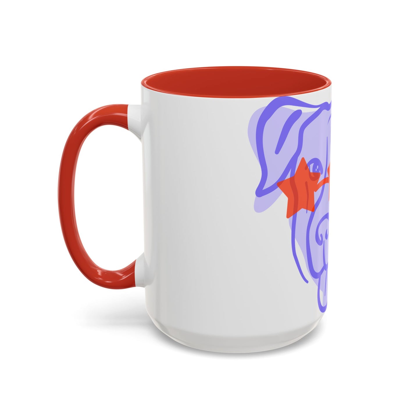 Starry Eyed Dog Coffee Mug - Fun Pet Lover's Gift, 11oz & 15oz Dog Cup, Cute Mugs for Dog Mom, Pet Accessories, Coffee Lover's Gift  Digital Art