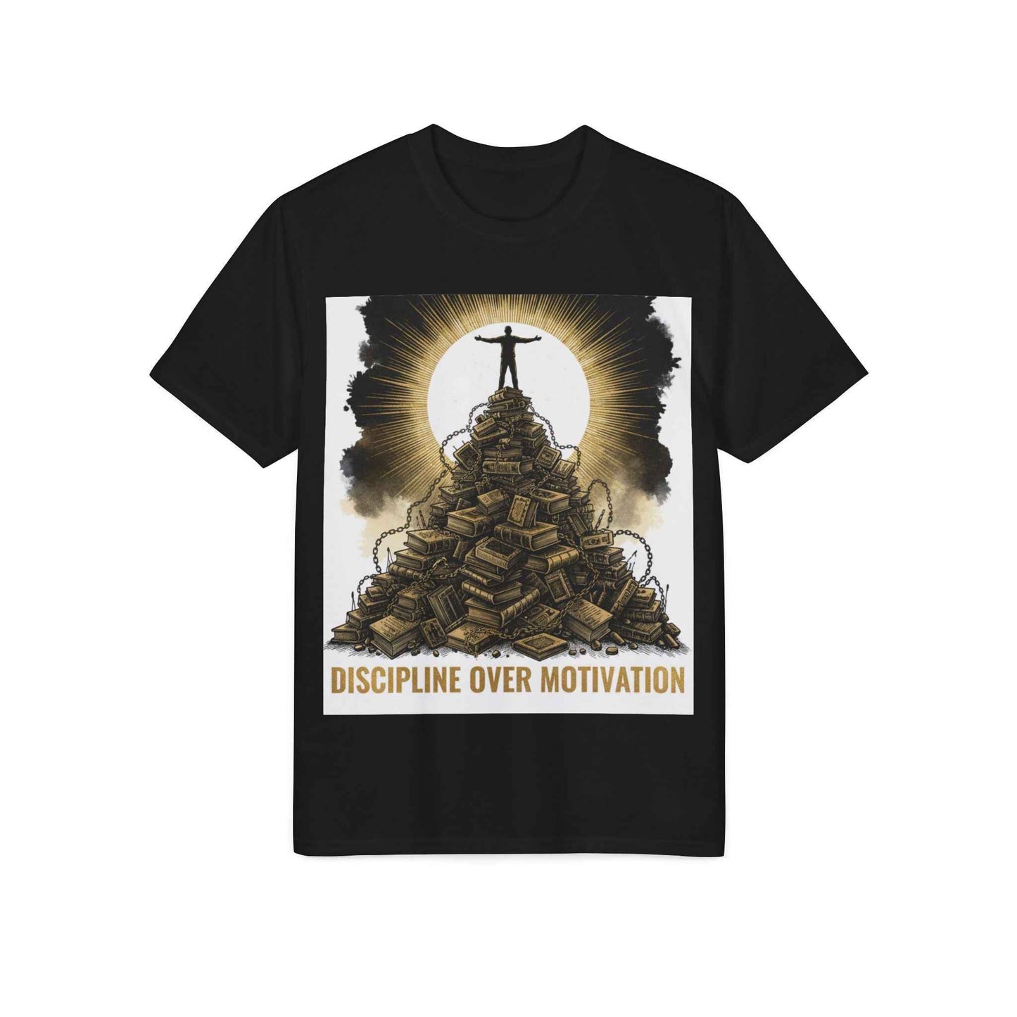 Discipline Over Motivation T-Shirt — Motivational Fitness Tee