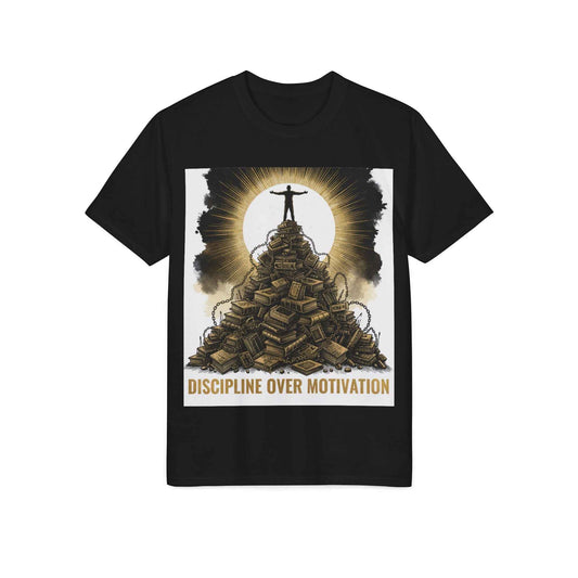Discipline Over Motivation T-Shirt — Motivational Fitness Tee
