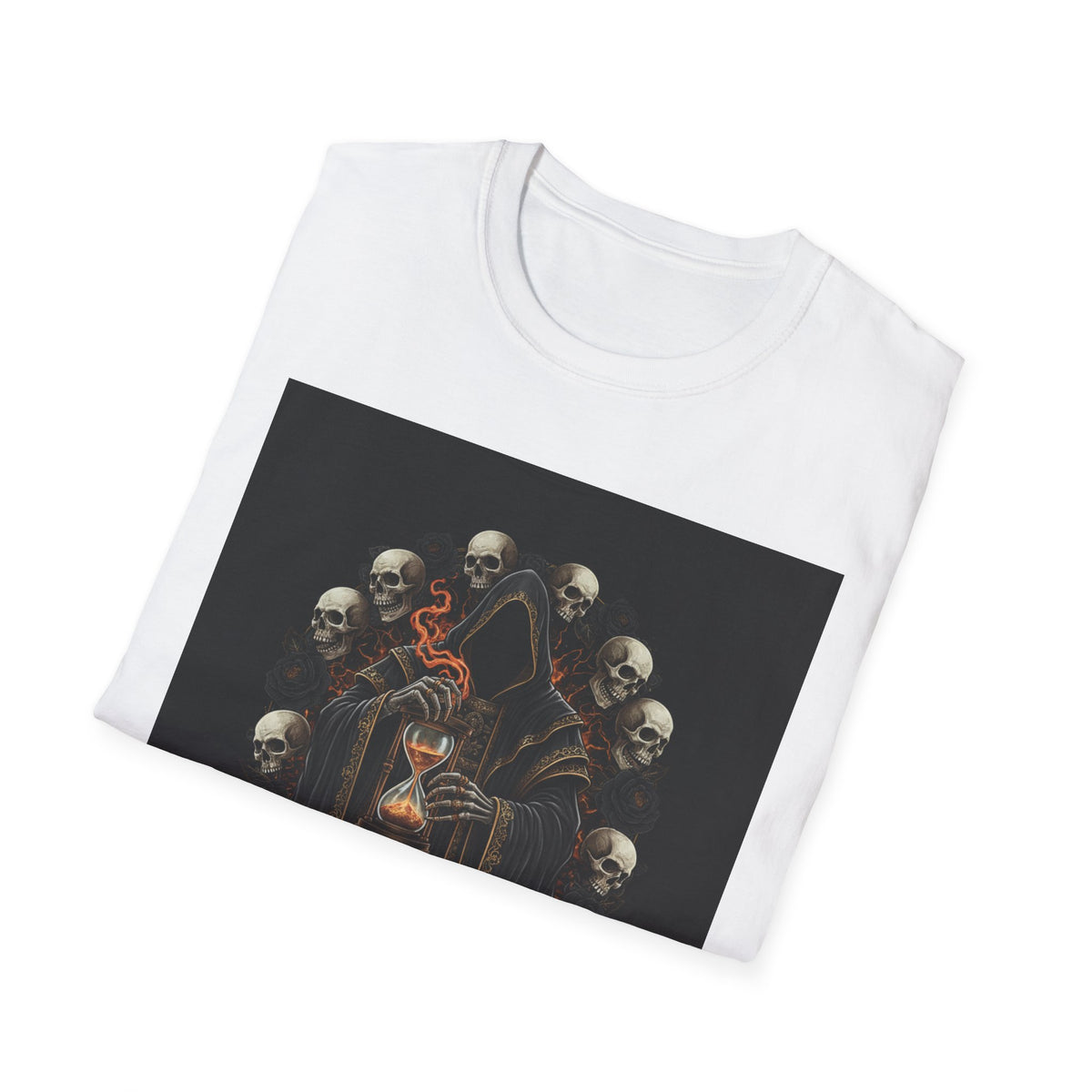 Skull Oracle T-Shirt — Gothic Skeleton Ritual Art Tee