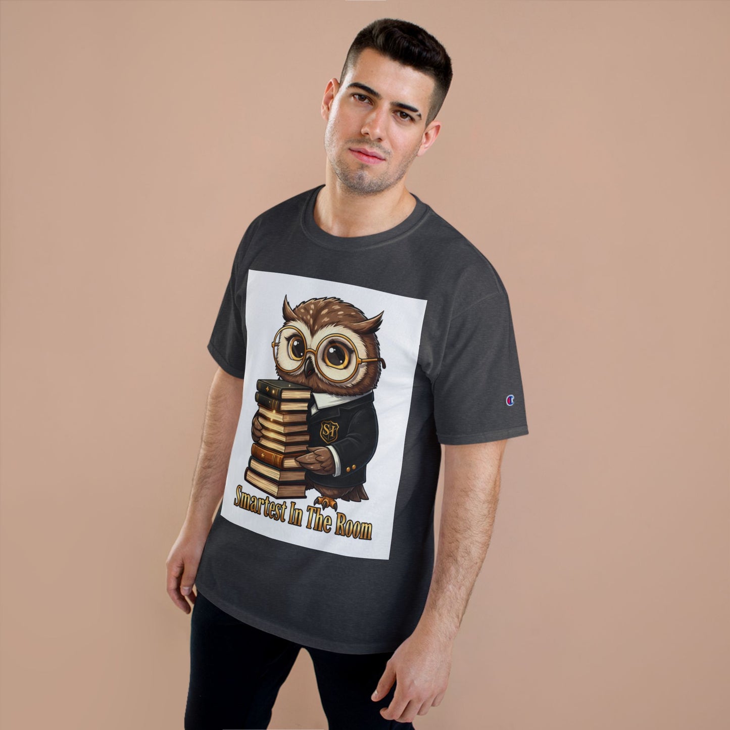 Smartest In The Room Owl T-Shirt — Cute Scholar Graphic Tee for Students & Teachers
