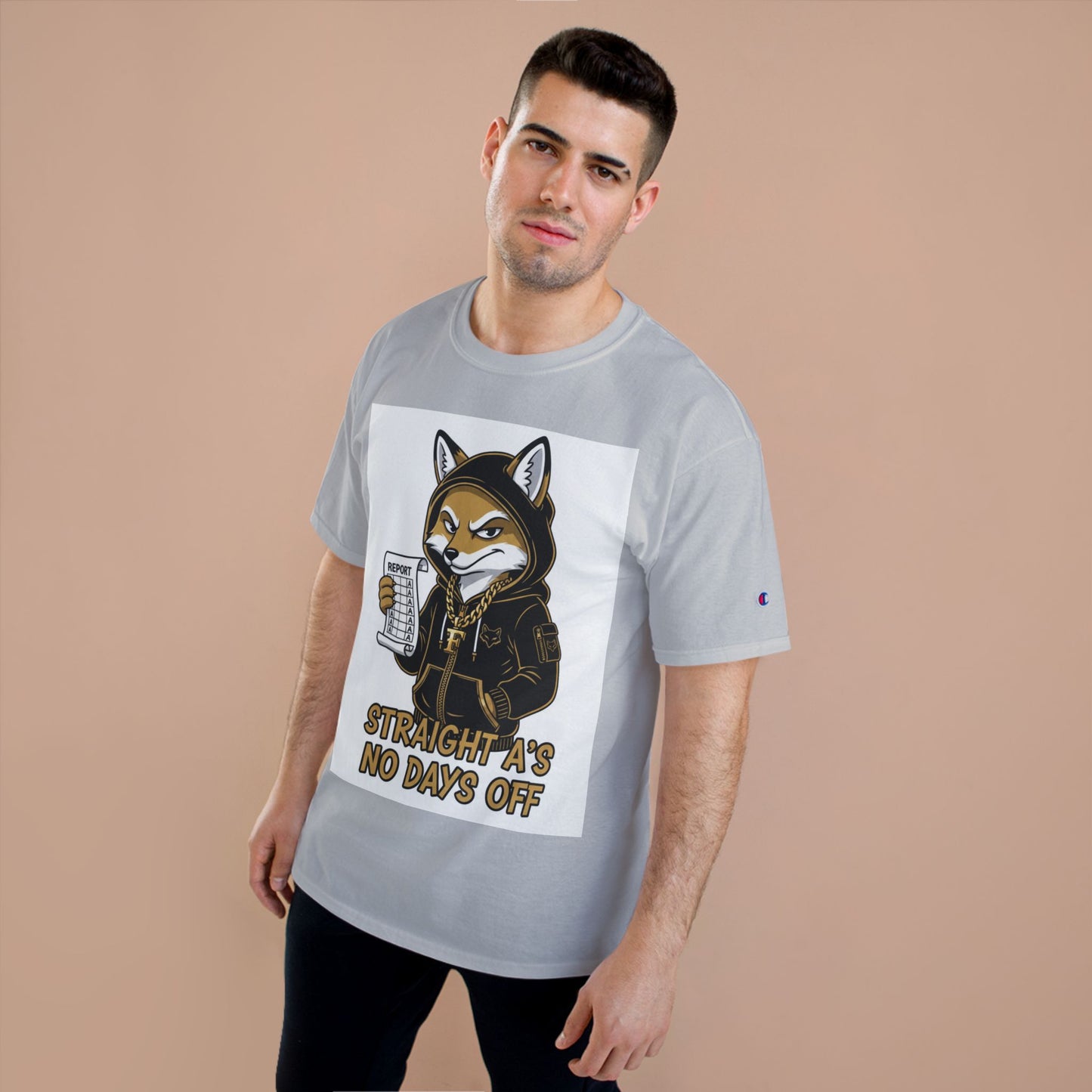 Straight A's No Days Off T-Shirt — Student Champion Tee