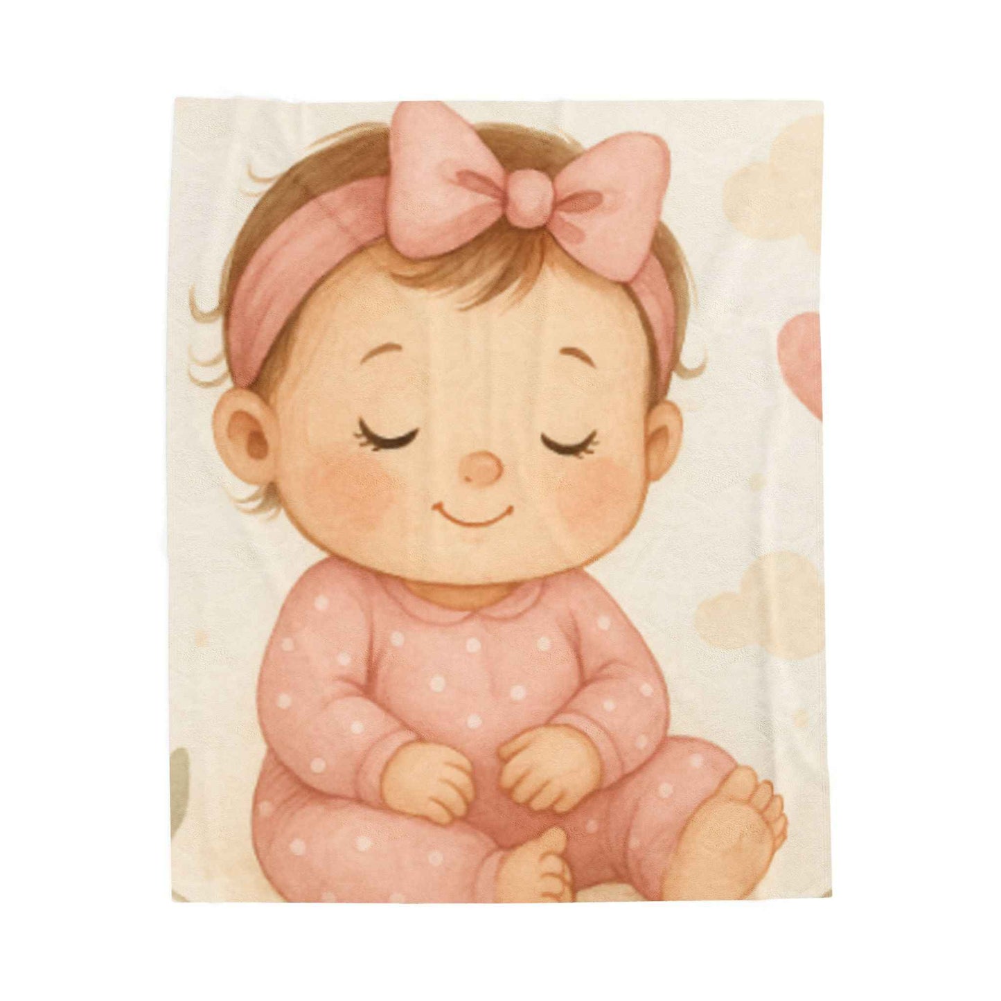 Cozy Baby Velveteen Blanket, Soft Plush Baby Blanket, Nursery Decor, Gift for Newborns, Infant Blanket for All Occasions