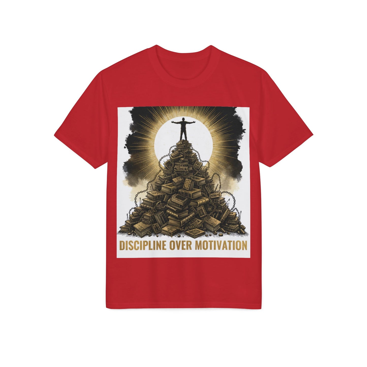 Discipline Over Motivation T-Shirt — Motivational Fitness Tee