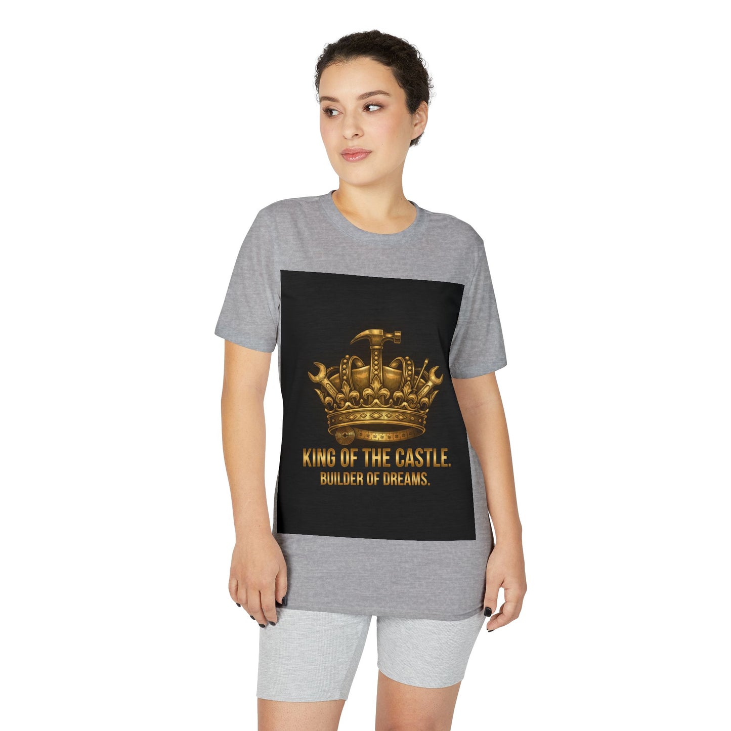 King of the Castle T-Shirt — Builder of Dreams Gold Crown Tee