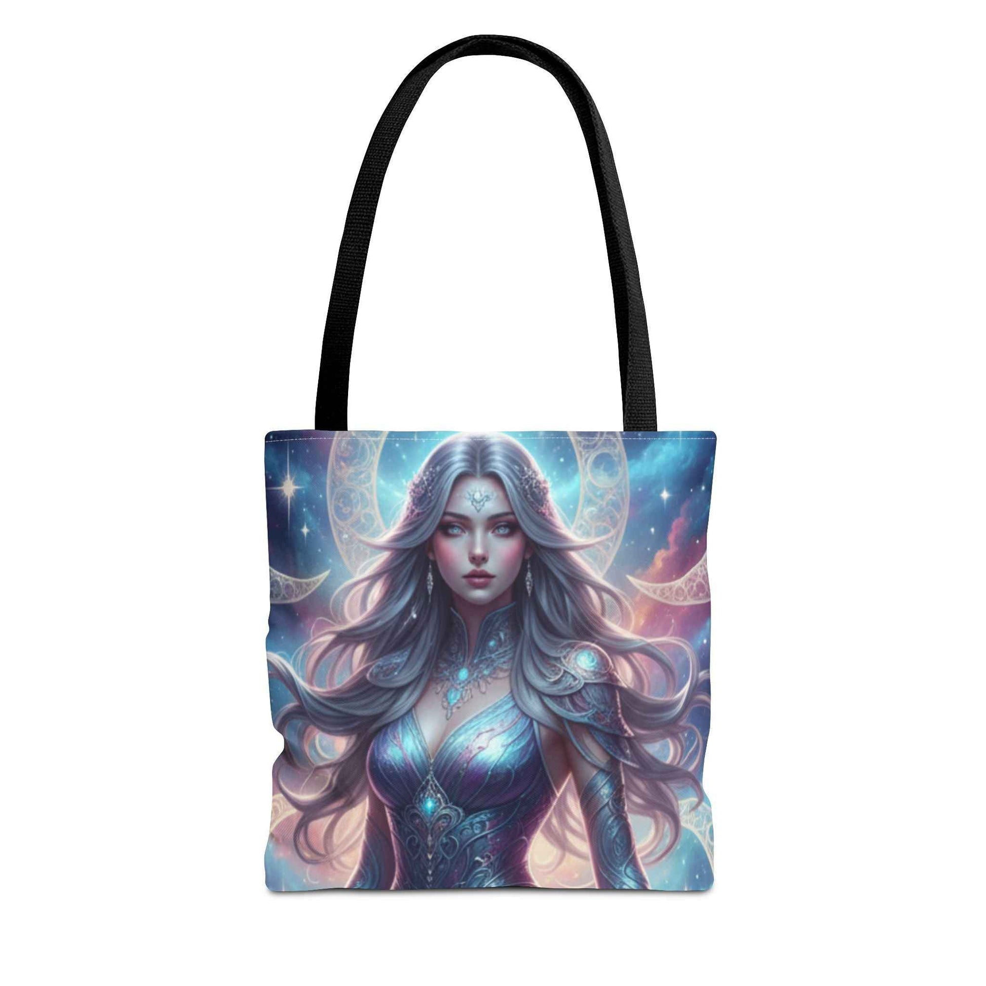 Mystic Moon Goddess Tote Bag — Celestial Fantasy All-Over Print