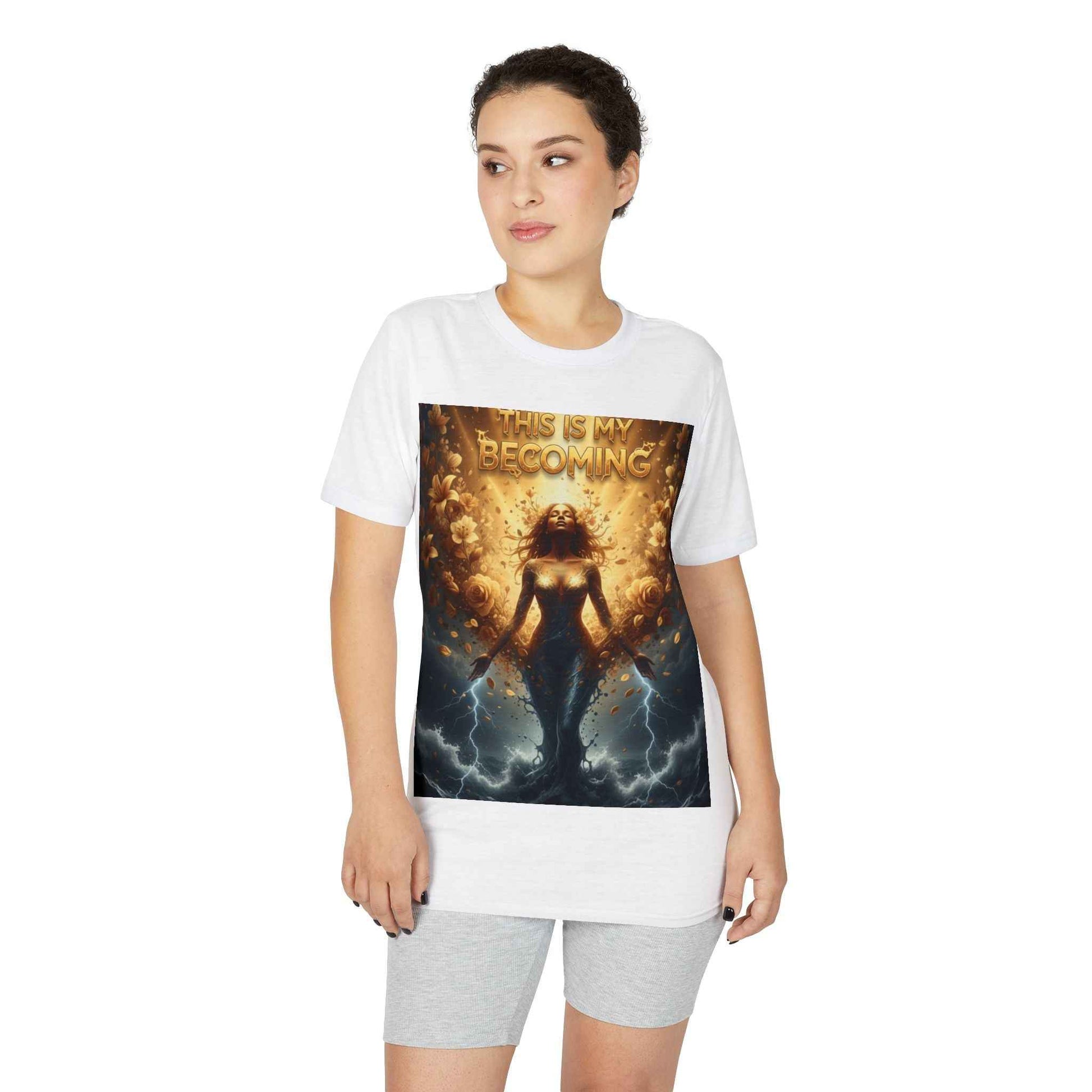 This Is My Becoming T-Shirt — Empowering Lightning Goddess Graphic Tee