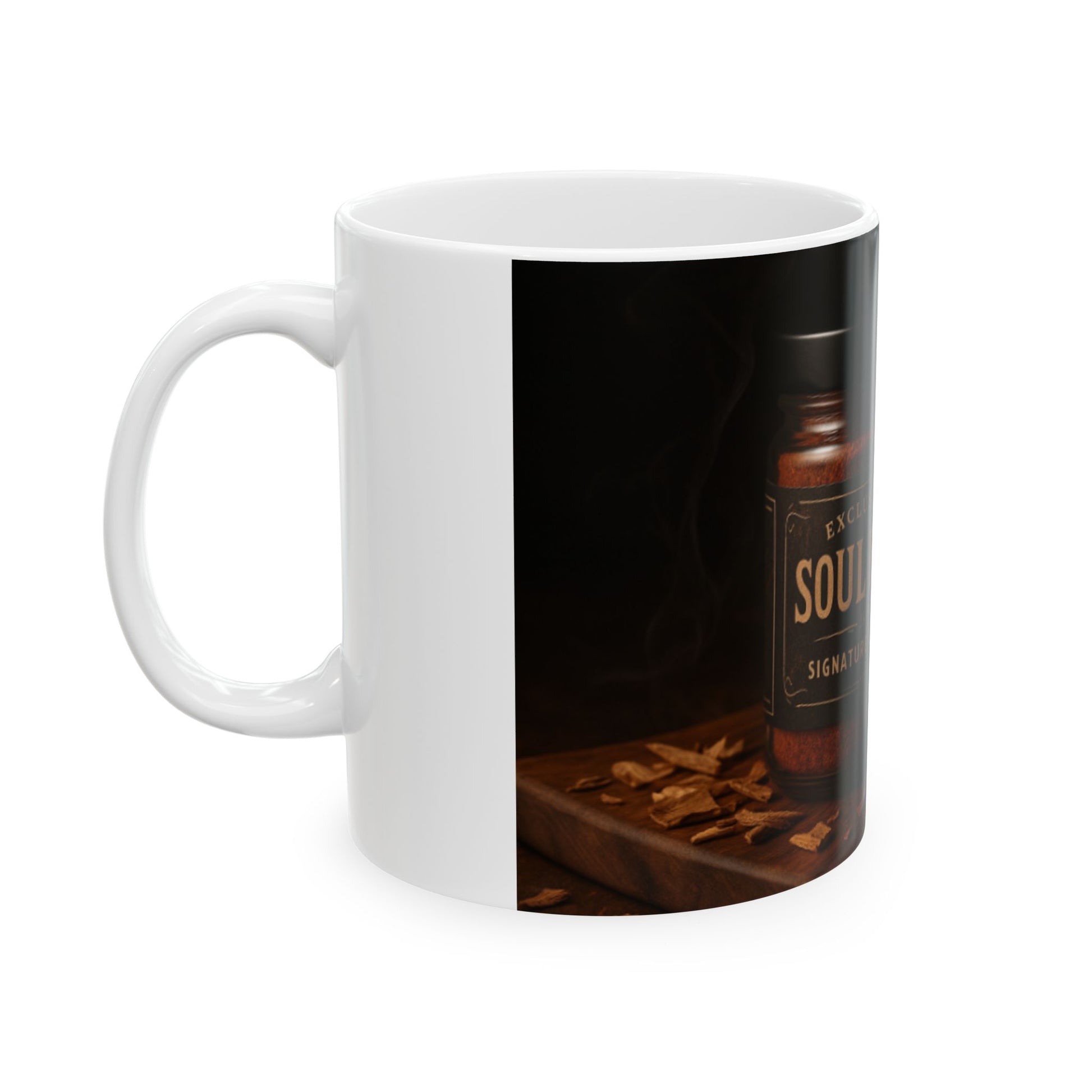 Soul BBQ Ceramic Mug - Perfect for Coffee Lovers, BBQ Enthusiasts, Gift for Father's Day, Summer Gatherings, Kitchen Decor  Digital Art