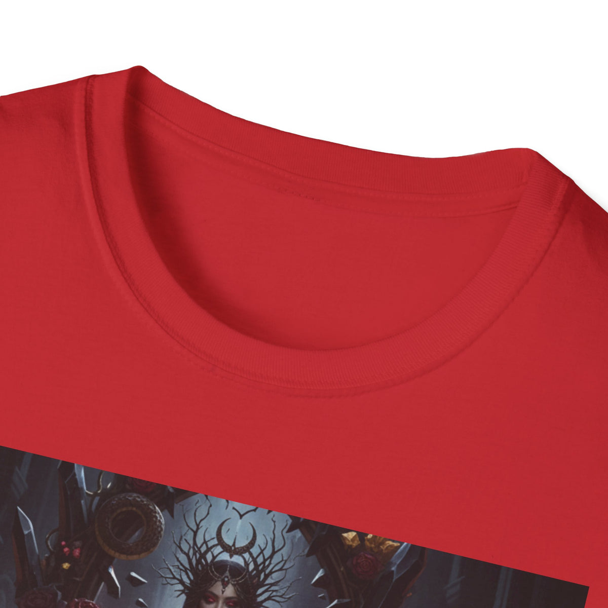 Gothic Dark Queen T-Shirt — Vampire Goddess Illustration Tee