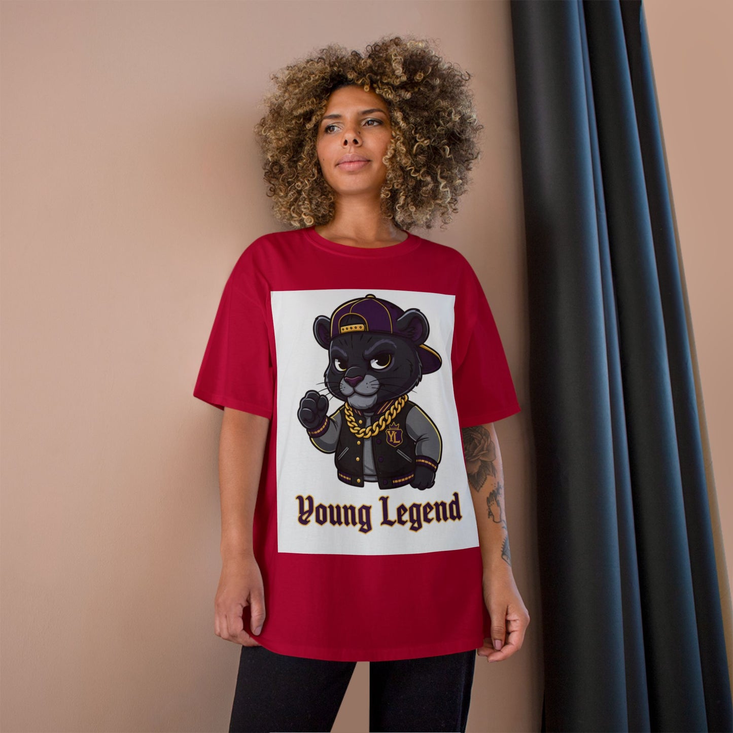 Young Legend Panther T-Shirt – 'Young Legend' Graphic Tee for Kids & Teens