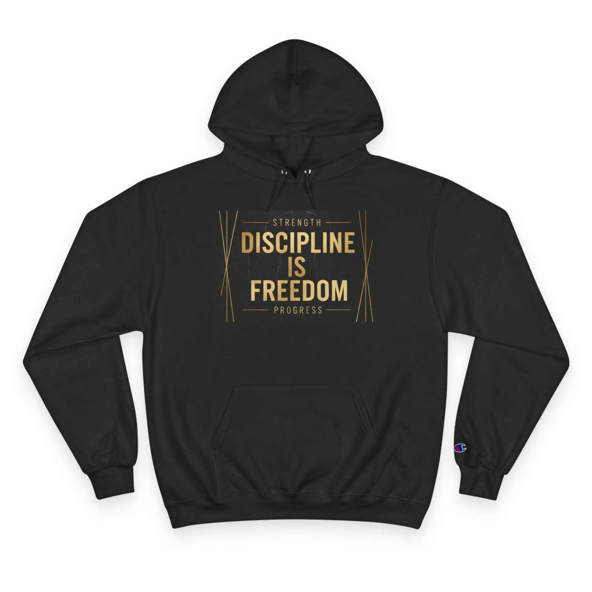Discipline Is Freedom Champion Hoodie — Motivational Gym Hoodie
