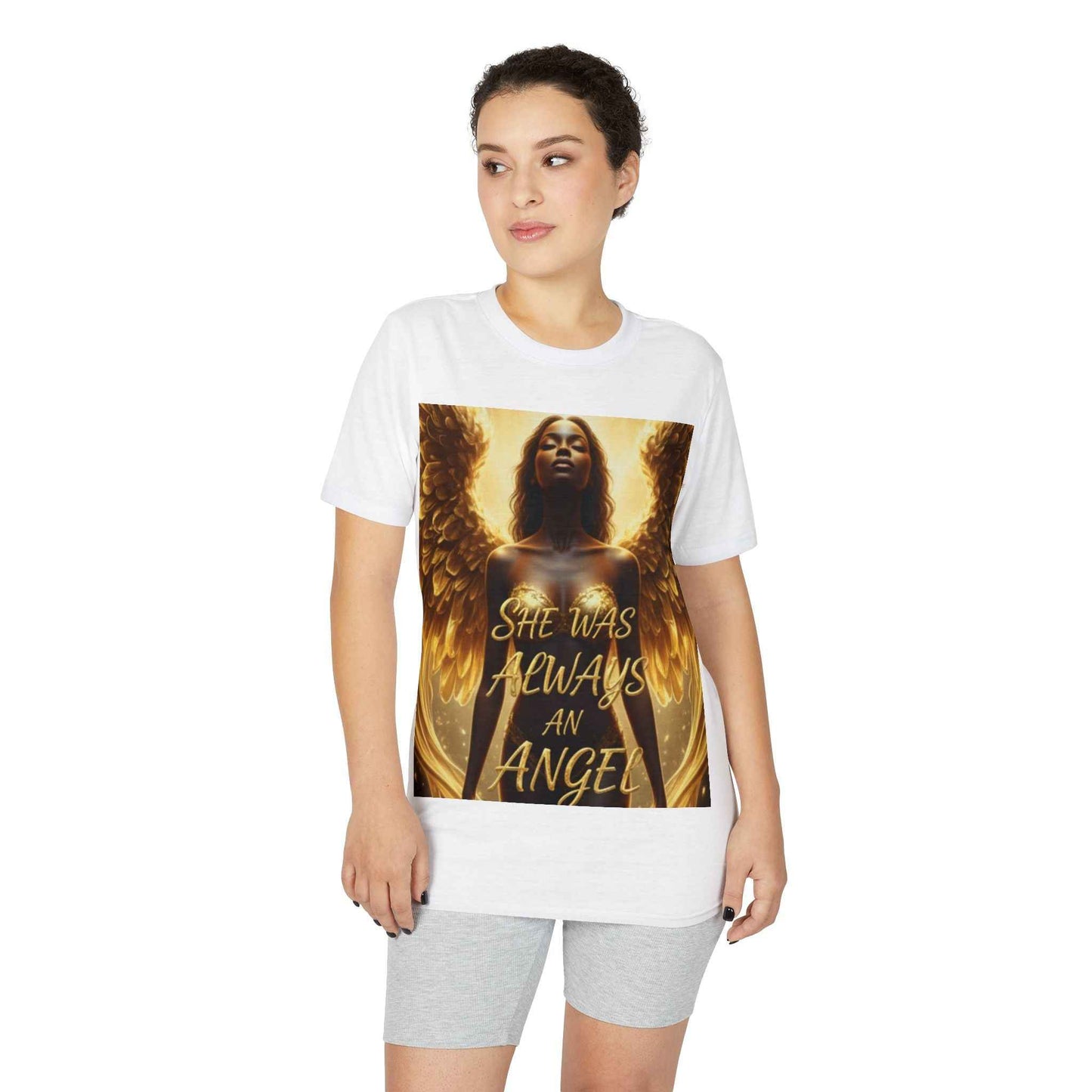 Angel Wings T-Shirt — "She Was Always An Angel" Inspirational Graphic Tee