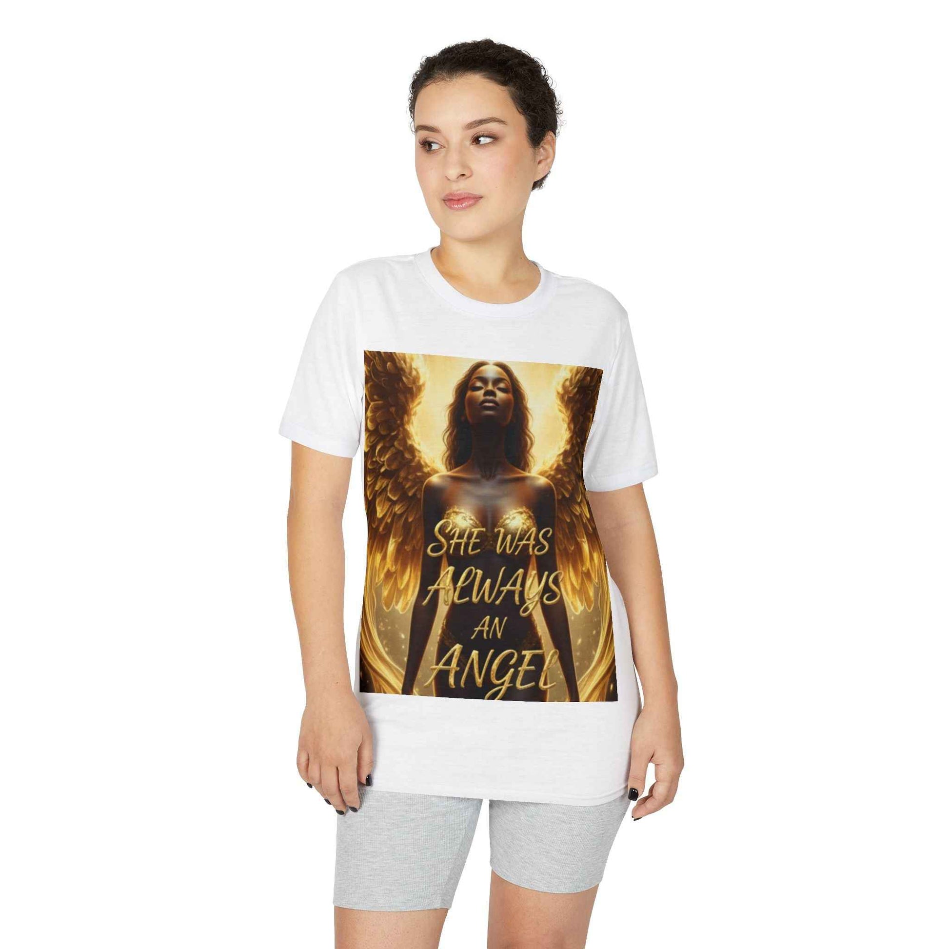 Angel Wings T-Shirt — "She Was Always An Angel" Inspirational Graphic Tee