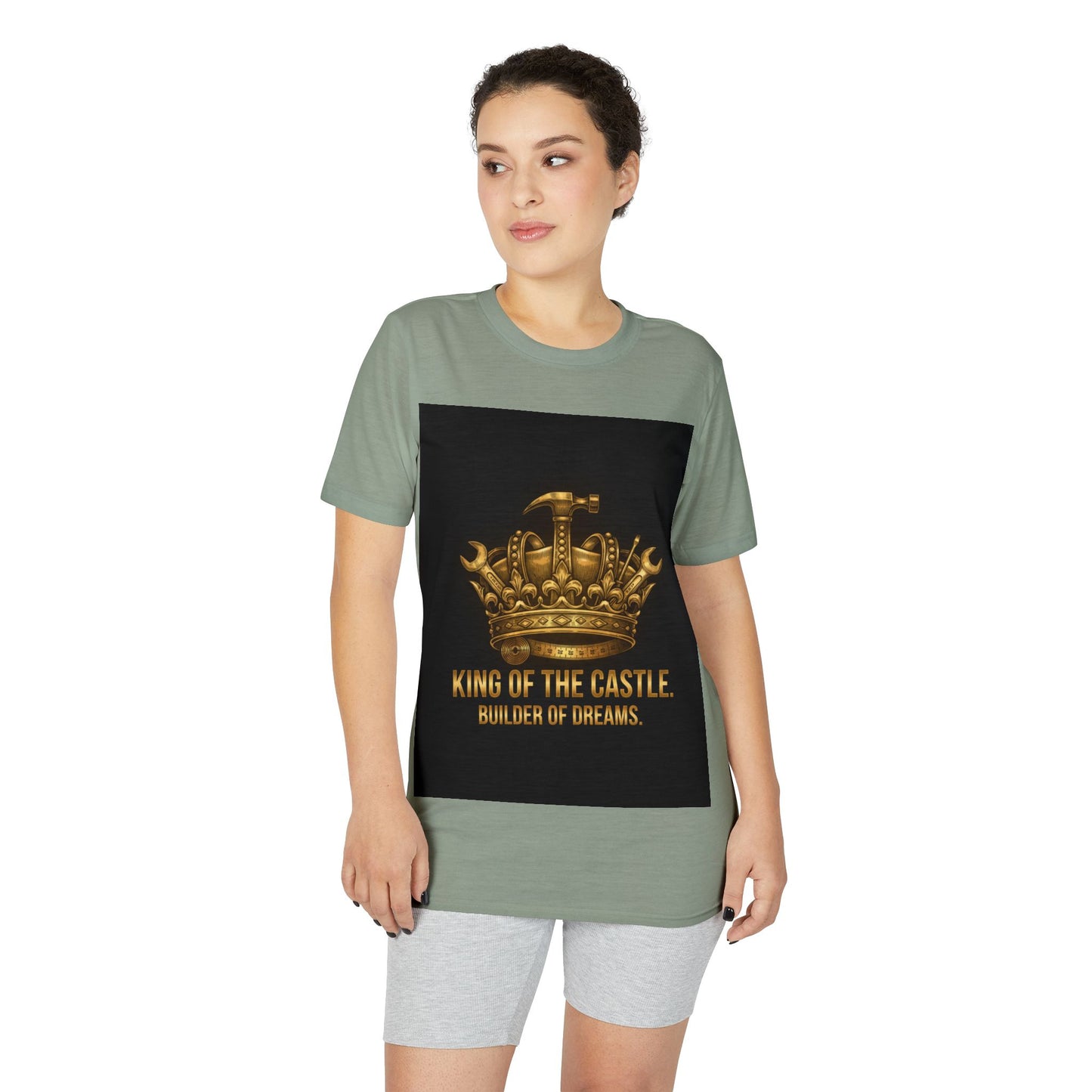 King of the Castle T-Shirt — Builder of Dreams Gold Crown Tee