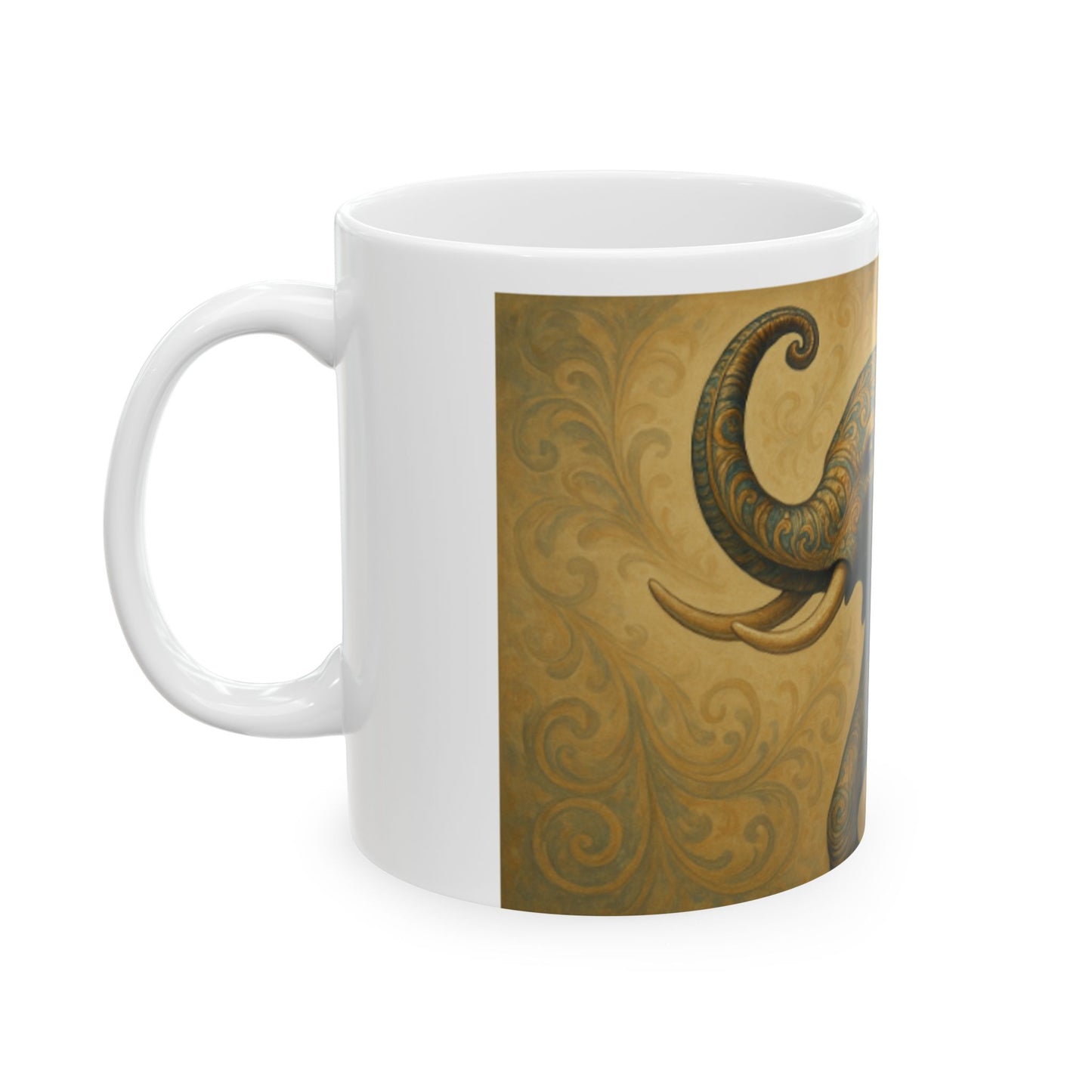 Whimsical Elephant Mug - Perfect Gift for Elephant Lovers, Tea and Coffee Drinkers, Home Decor, Inspirational Gifts, Birthday and [...]  Digital Art