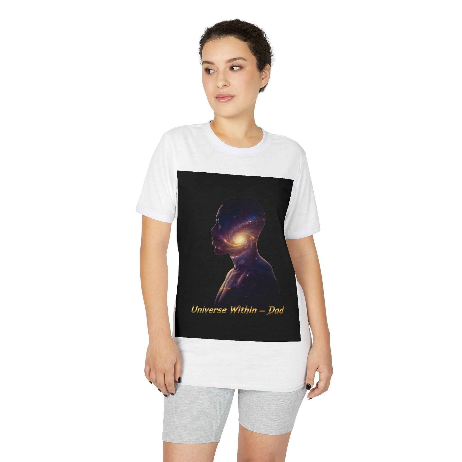 Universe Within T-Shirt — Cosmic Silhouette 'Universe Within — Dad' Shirt