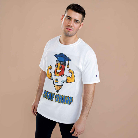 Stay Sharp Pencil Mascot T-Shirt – Graduation & Back-to-School Tee