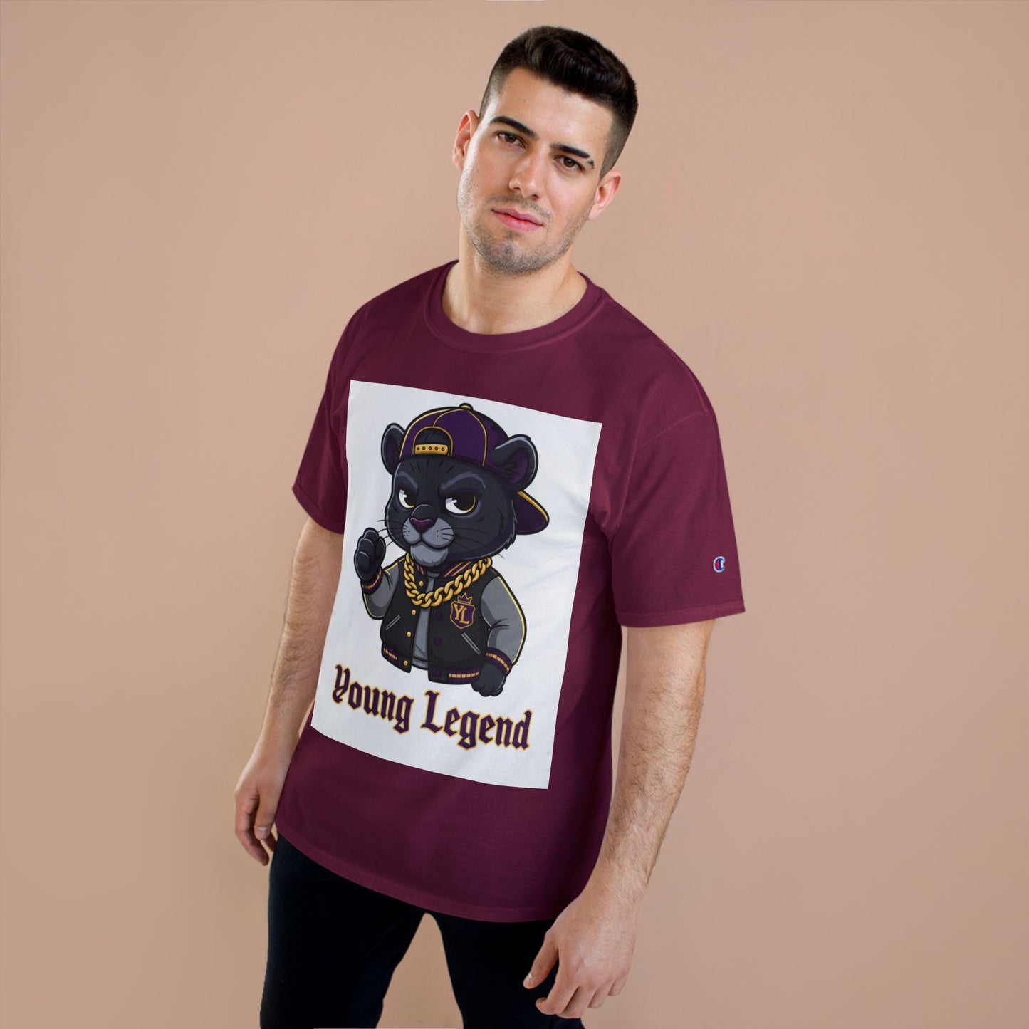 Young Legend Panther T-Shirt – 'Young Legend' Graphic Tee for Kids & Teens