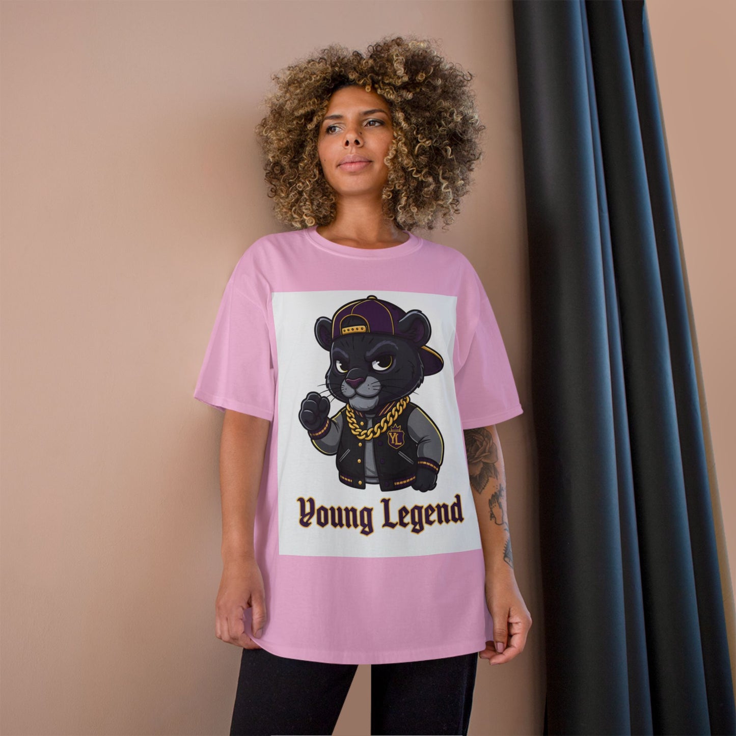 Young Legend Panther T-Shirt – 'Young Legend' Graphic Tee for Kids & Teens