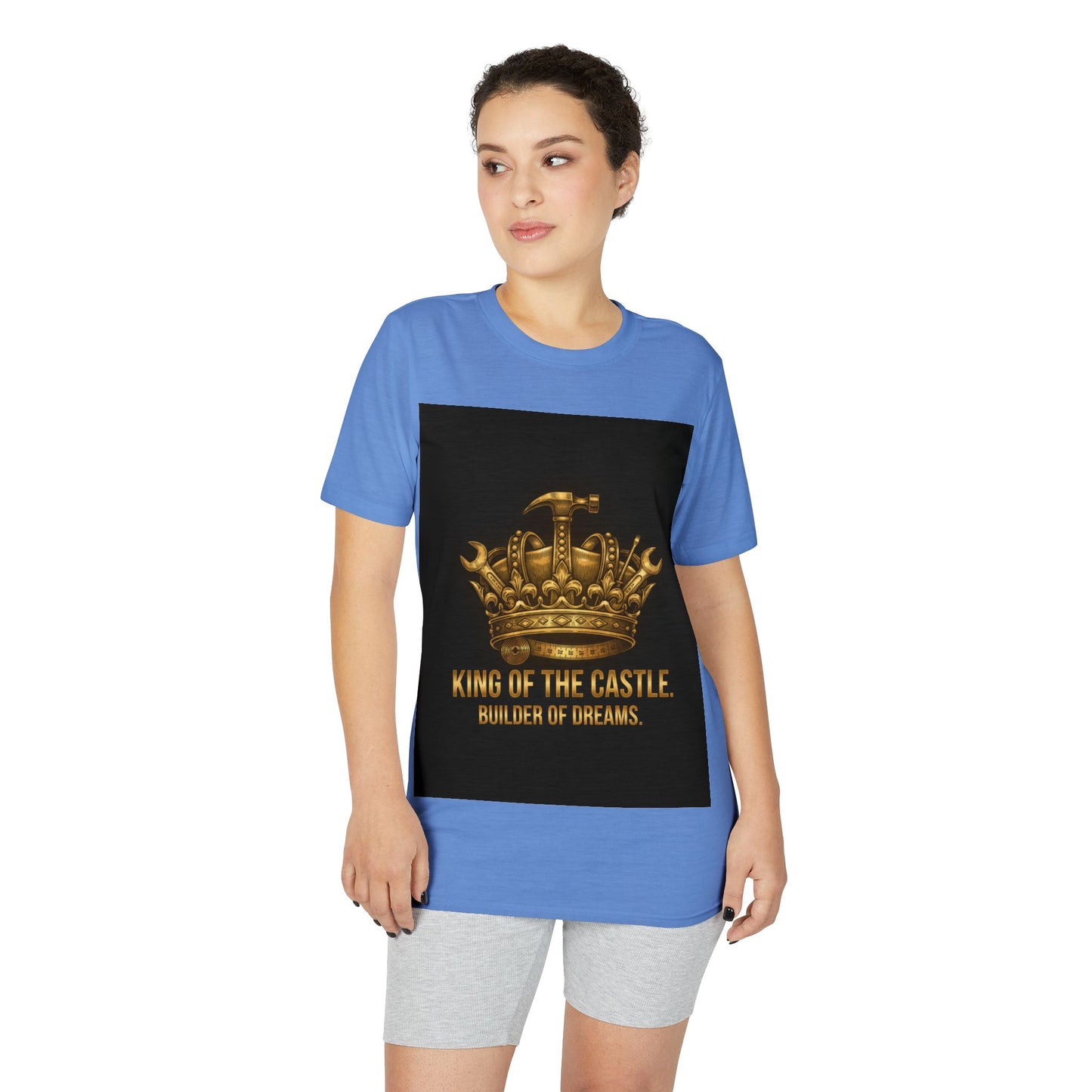 King of the Castle T-Shirt — Builder of Dreams Gold Crown Tee