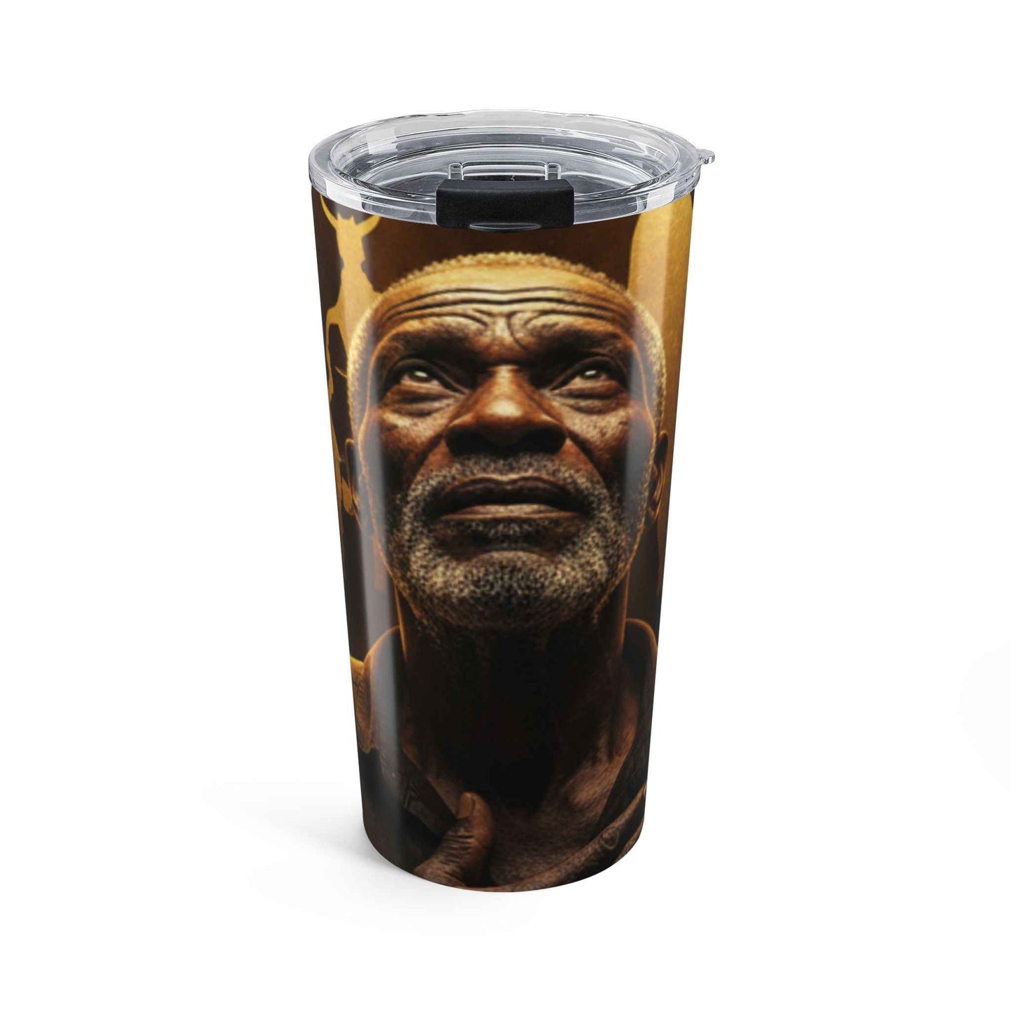 20oz Inspirational Portrait Tumbler — "Blessed" Stainless Travel Cup