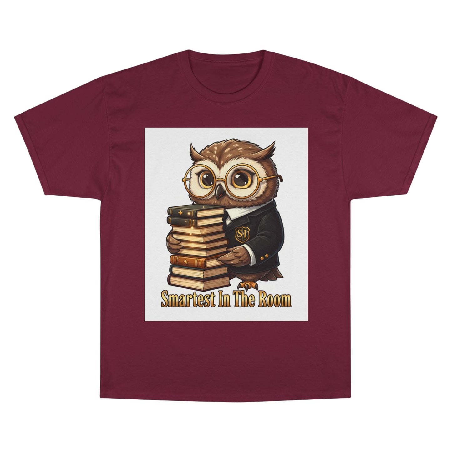 Smartest In The Room Owl T-Shirt — Cute Scholar Graphic Tee for Students & Teachers