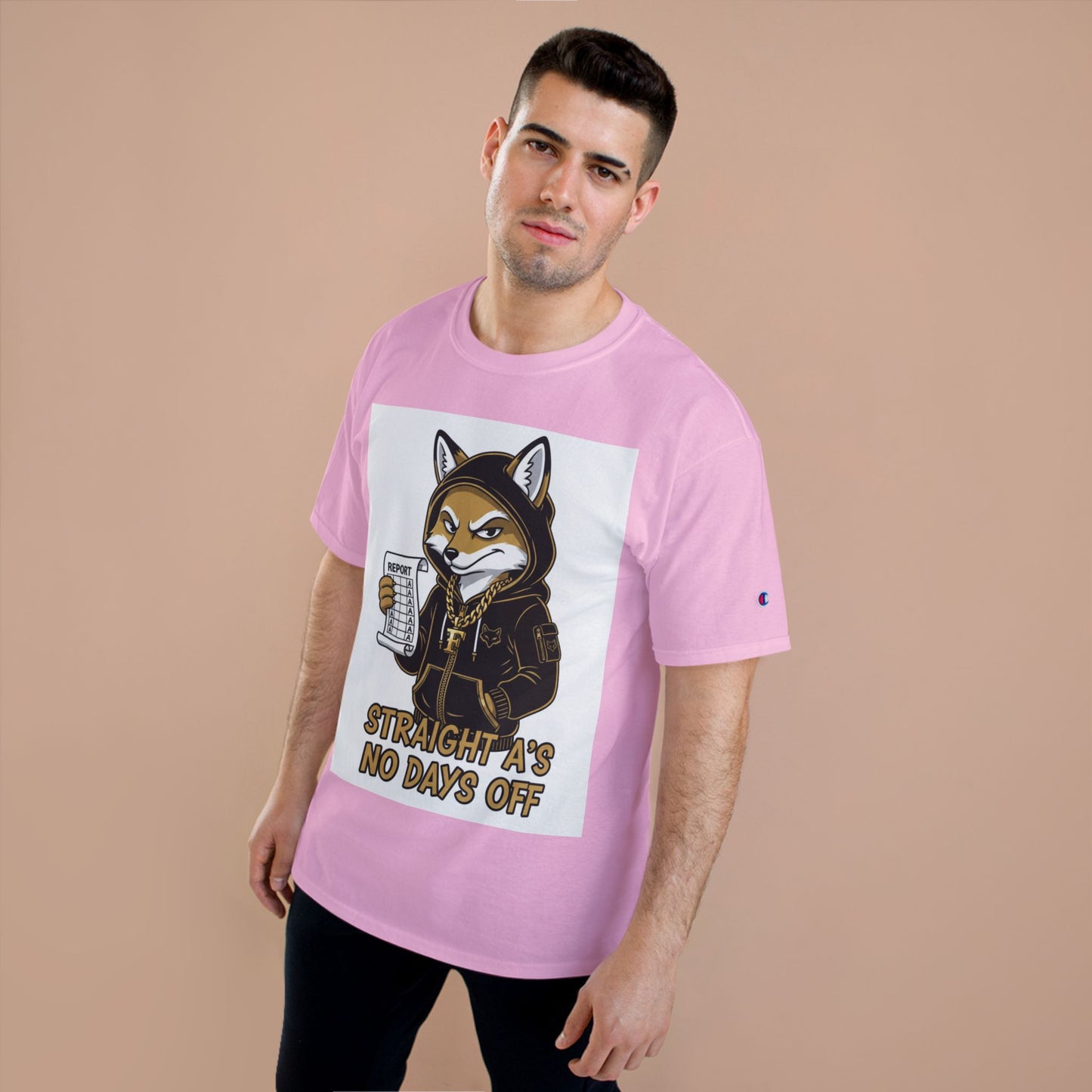 Straight A's No Days Off T-Shirt — Student Champion Tee