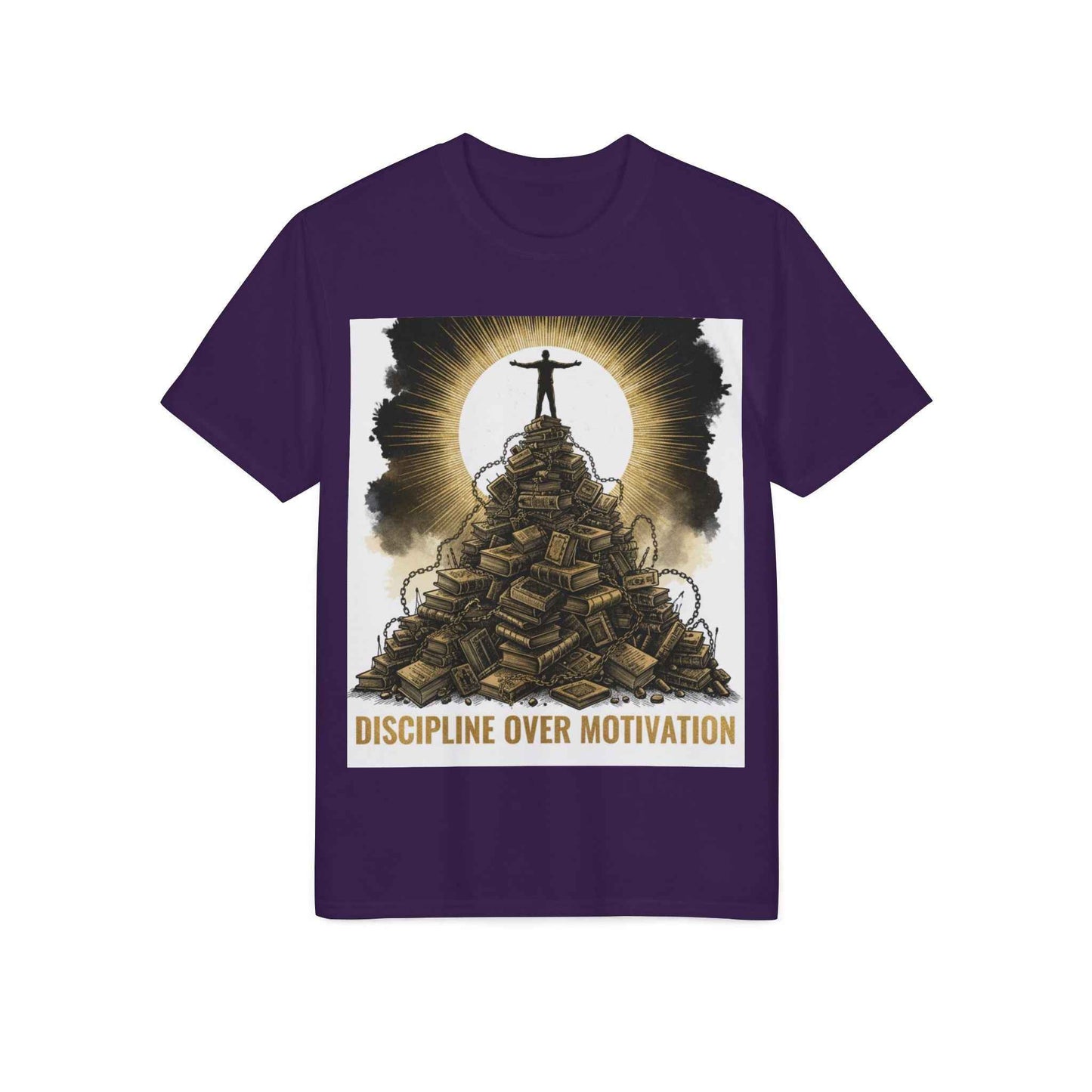 Discipline Over Motivation T-Shirt — Motivational Fitness Tee