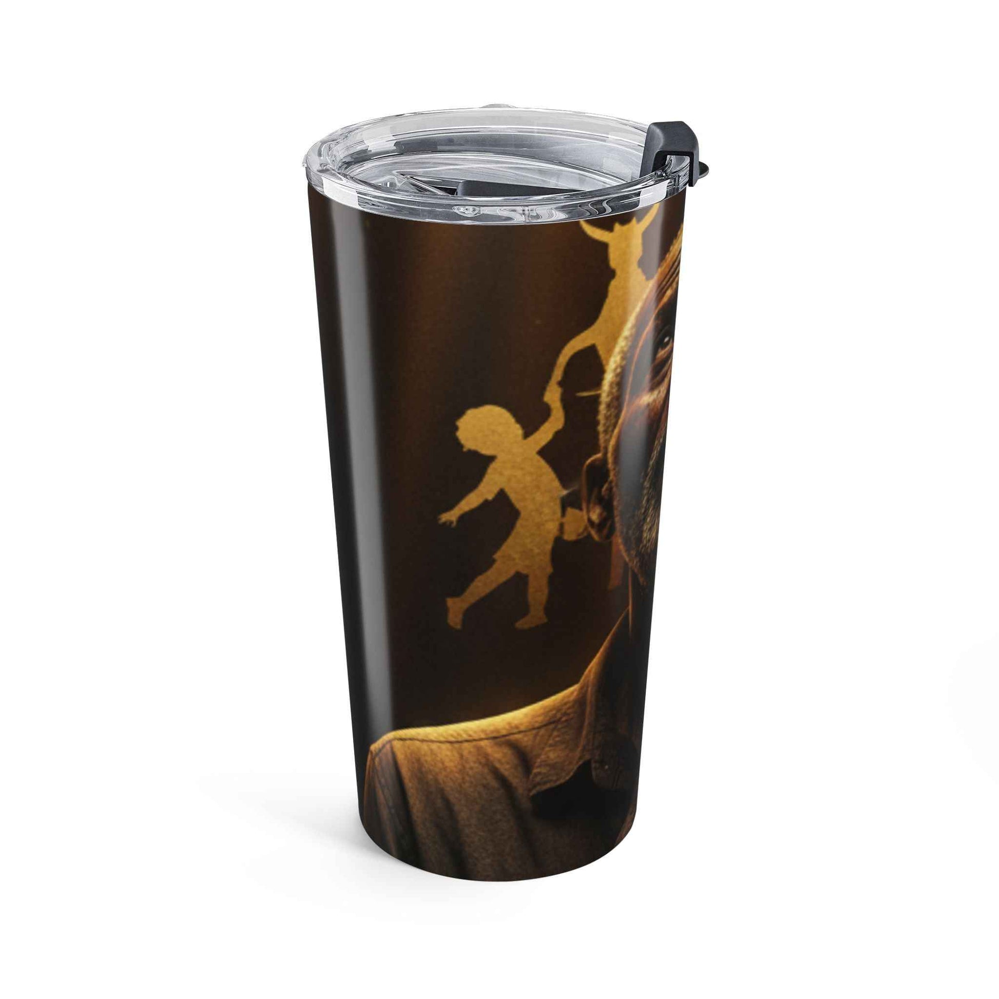 20oz Inspirational Portrait Tumbler — "Blessed" Stainless Travel Cup